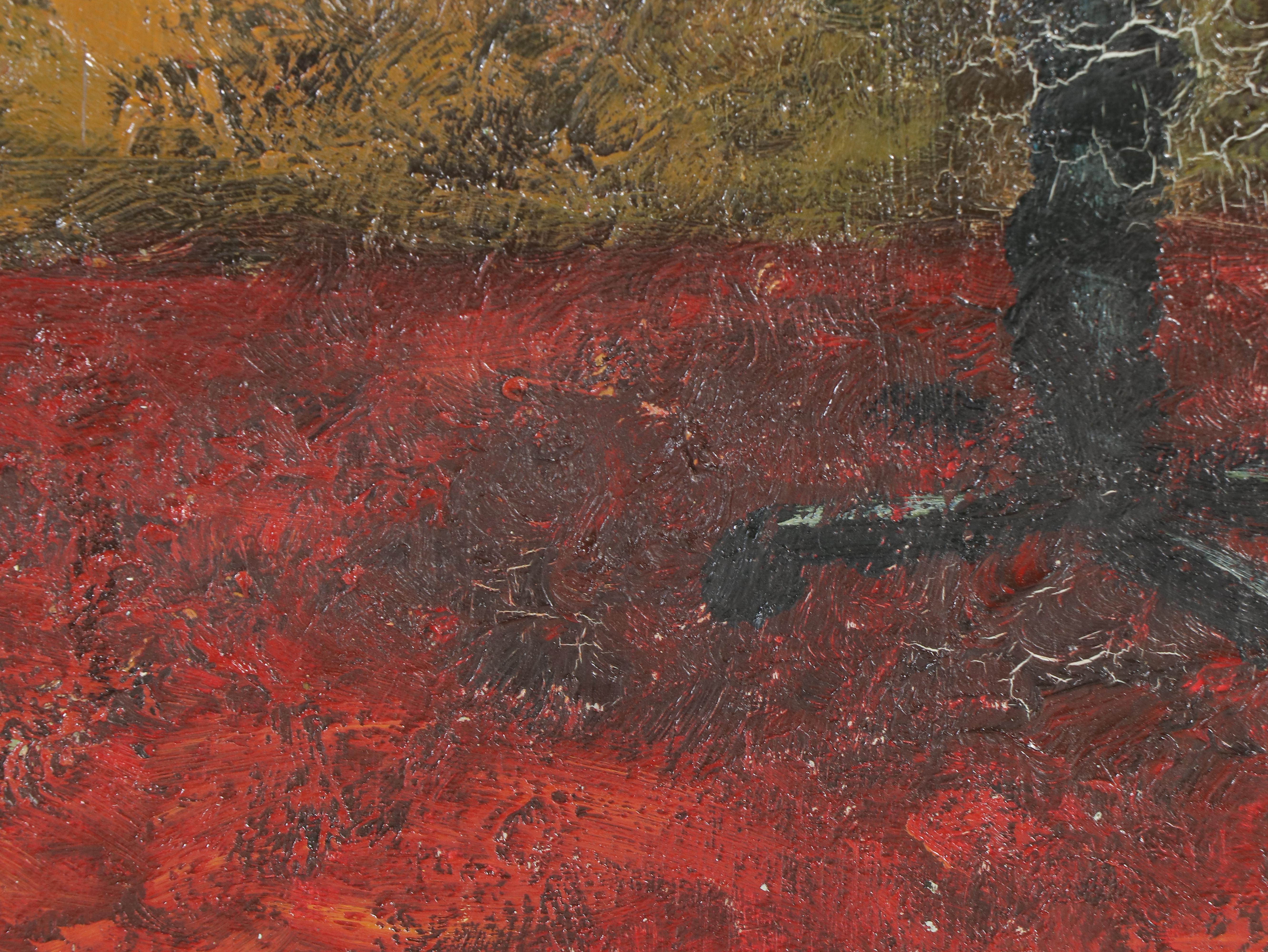 Malva Oil Portrait Painting of Restaurant Waiter