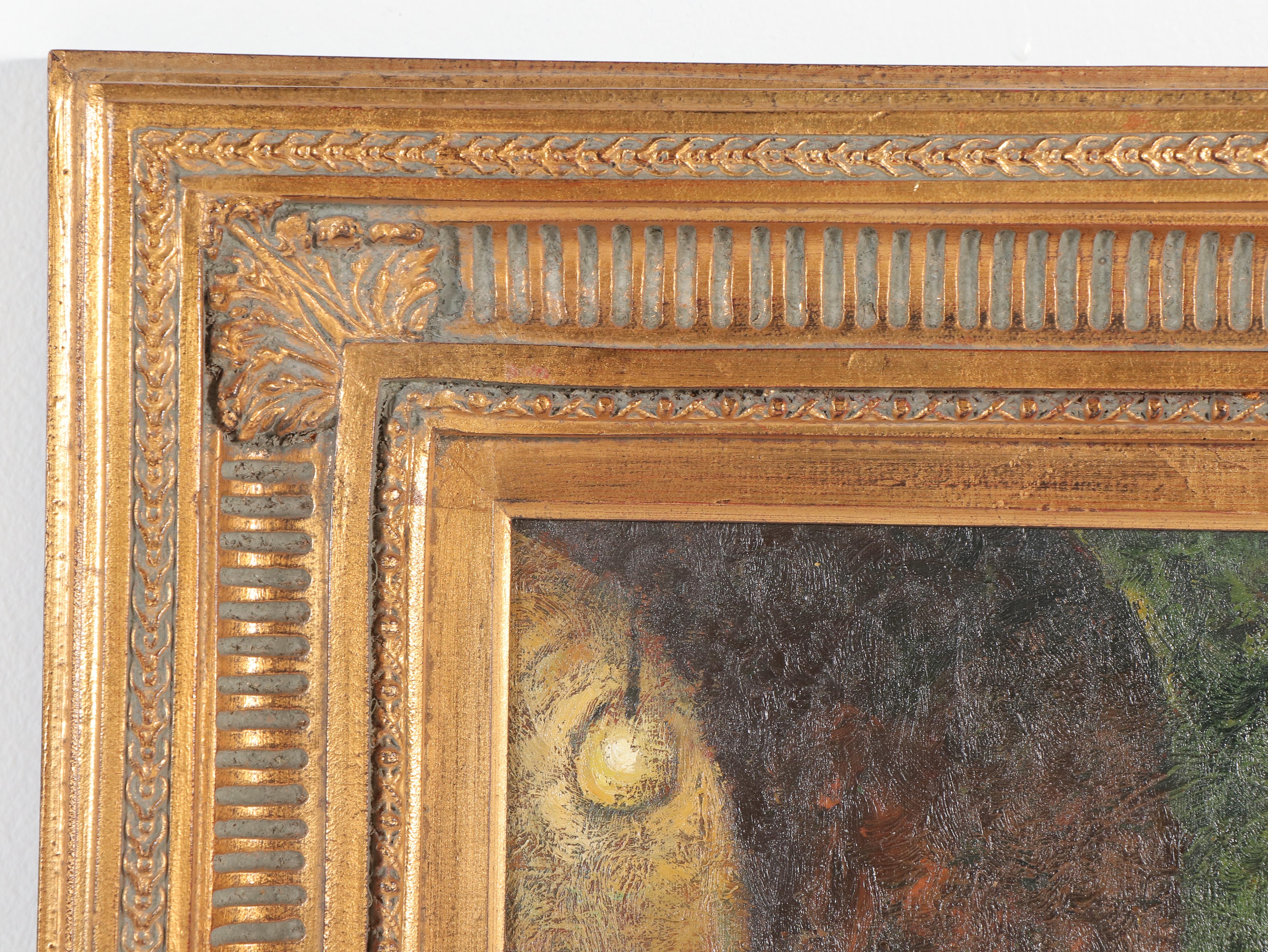 Malva Oil Portrait Painting of Restaurant Waiter