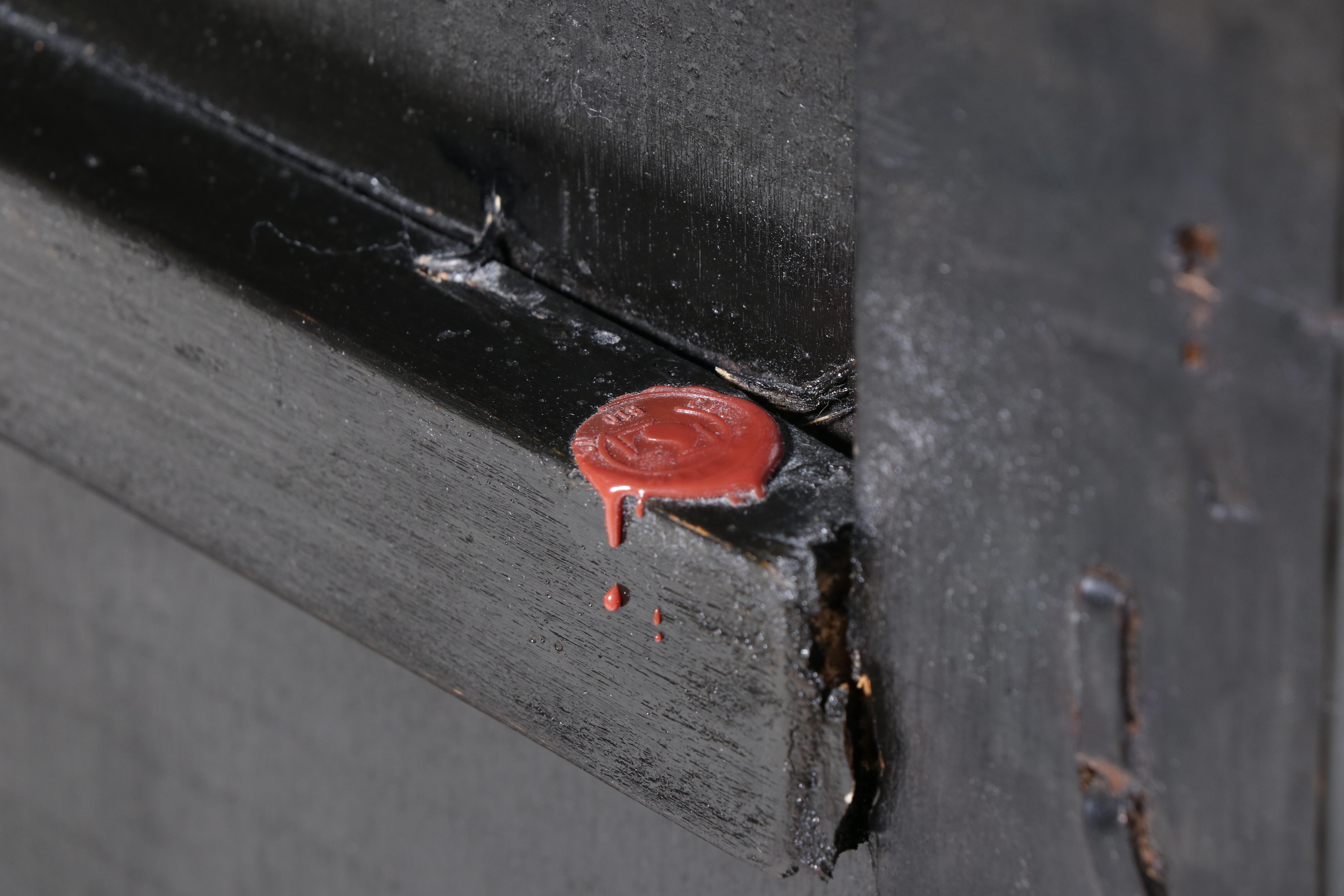 Chinese Black, Polychromed, and Gilt-Lacquered Cabinet