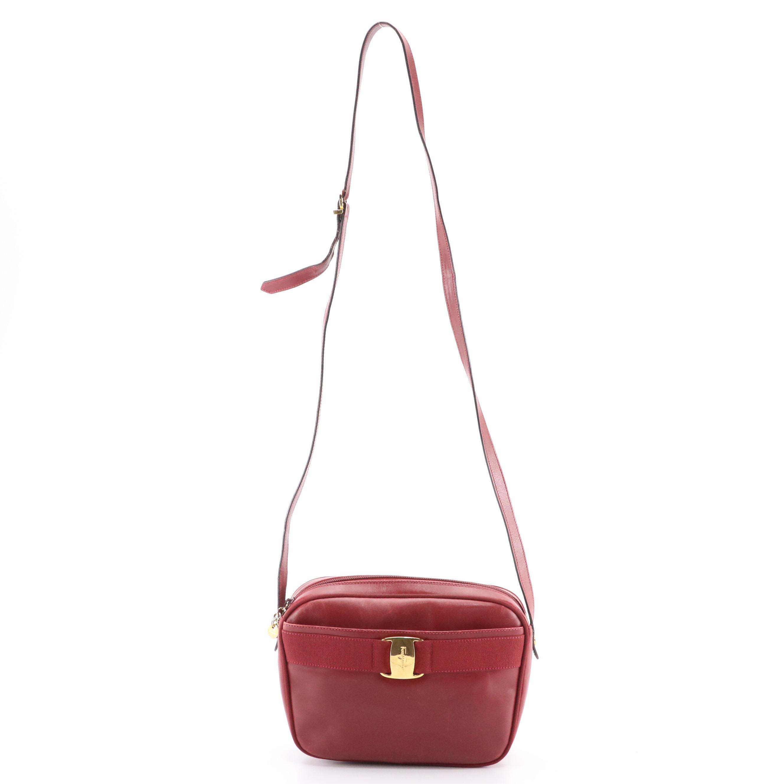 Salvatore Ferragamo Vara Bow Crossbody Bag in Smooth Leather