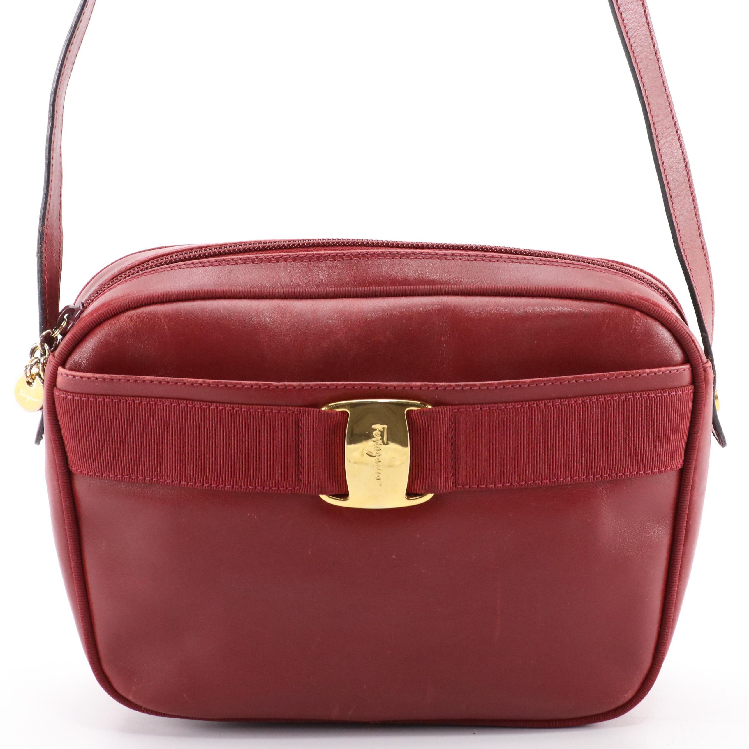 Salvatore Ferragamo Vara Bow Crossbody Bag in Smooth Leather