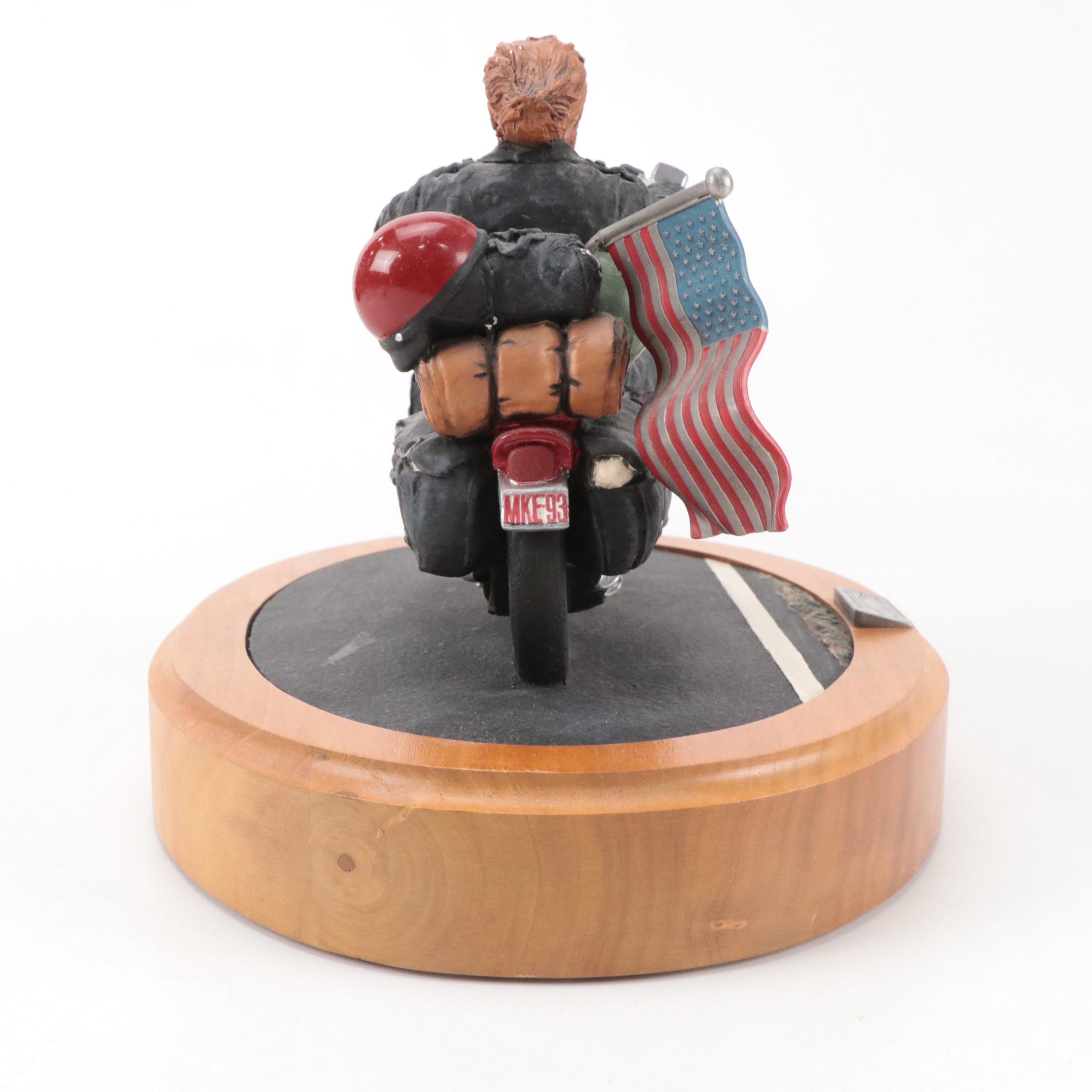 The Hamilton Collection WWII Indian Chief Motorcycle with Other Figurine