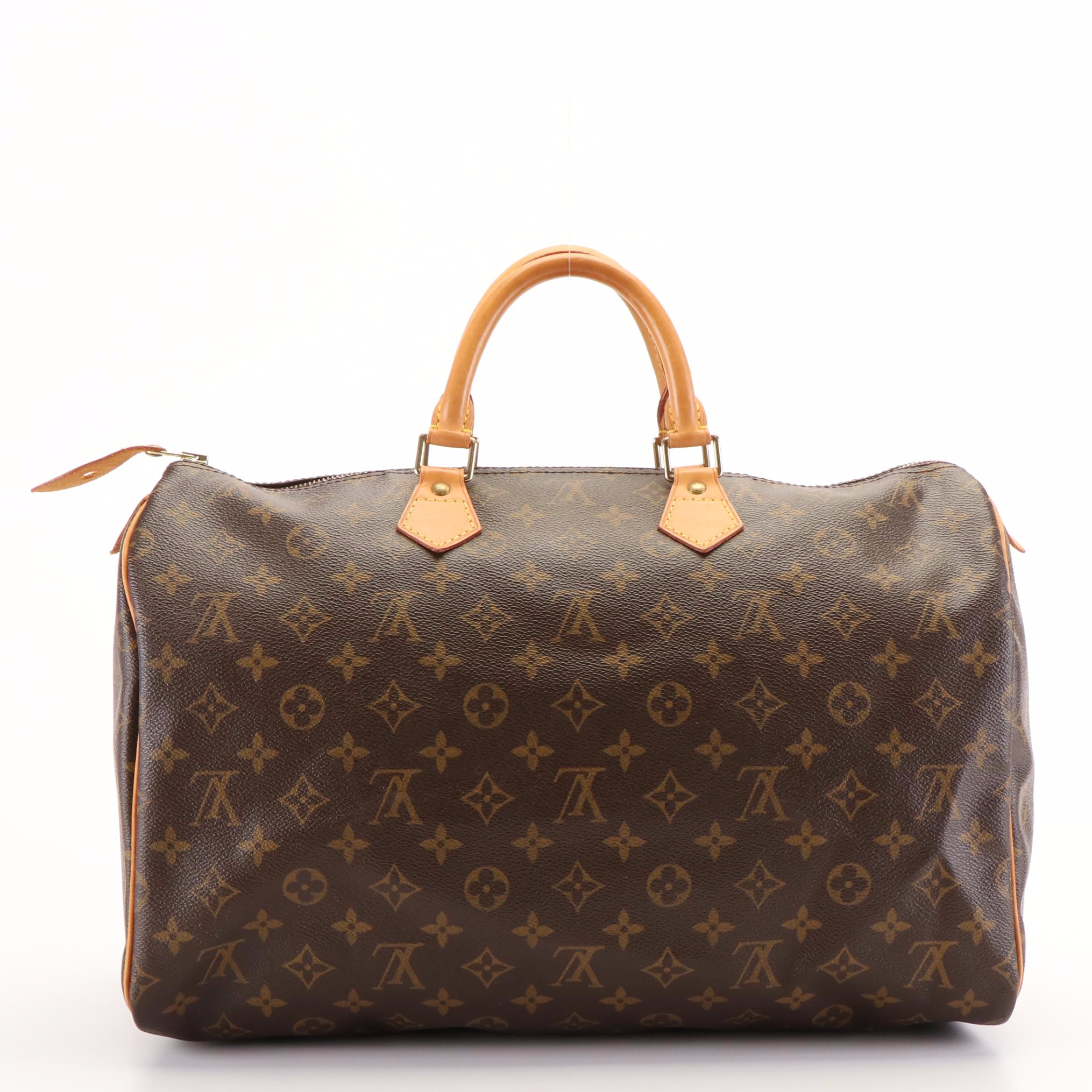 Louis Vuitton Speedy 40 Boston Bag in Monogram Coated Canvas