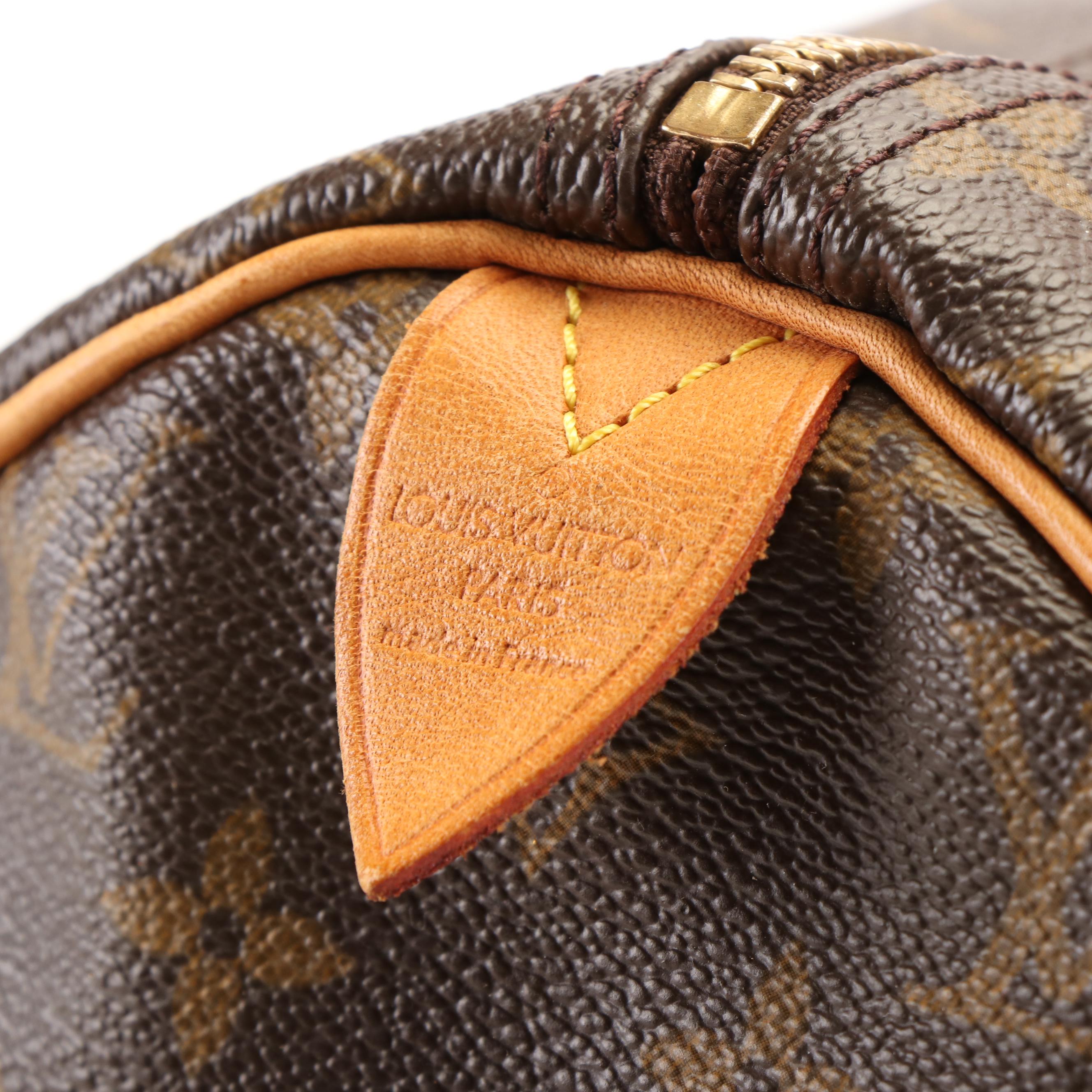 Louis Vuitton Speedy 40 Boston Bag in Monogram Coated Canvas