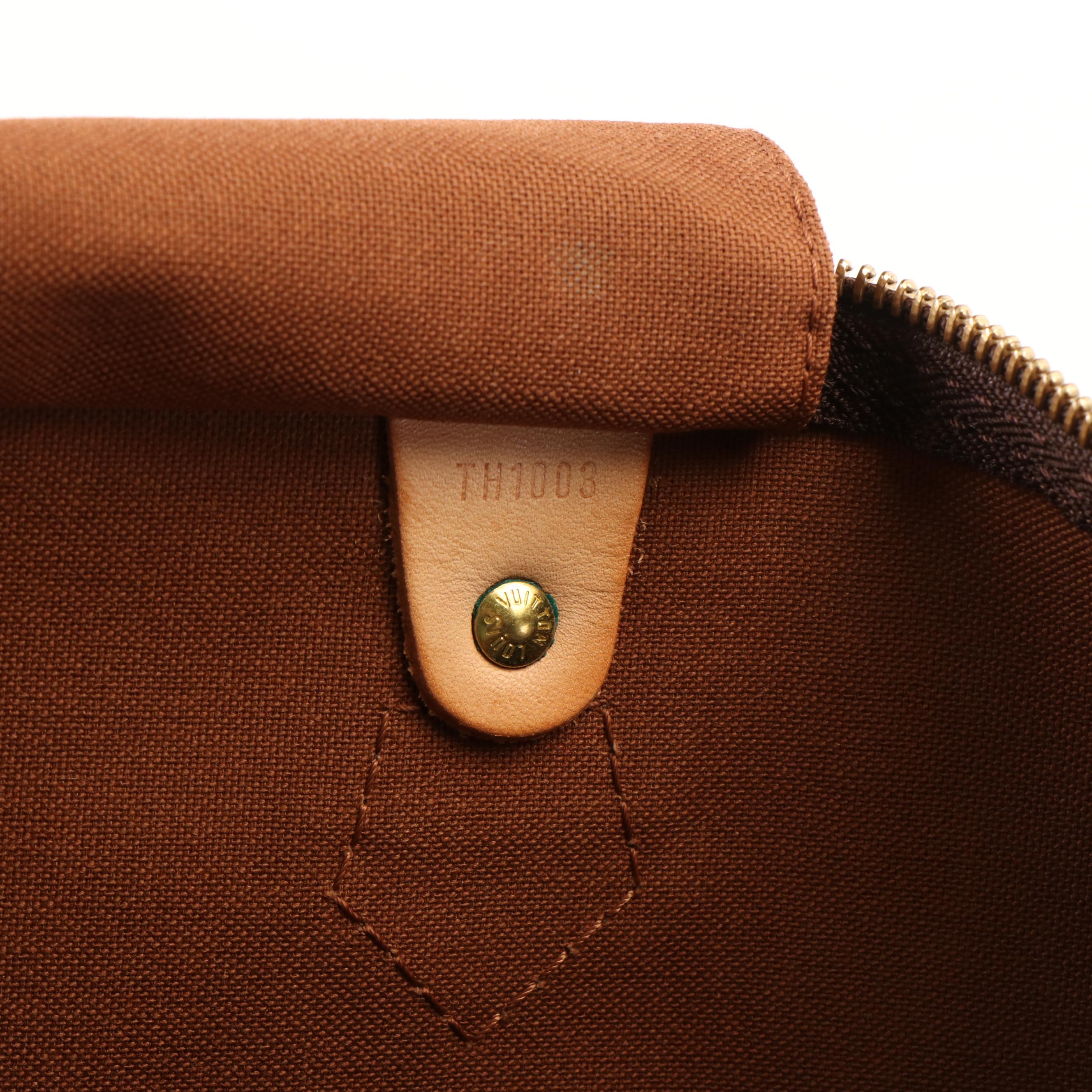 Louis Vuitton Speedy 40 Boston Bag in Monogram Coated Canvas