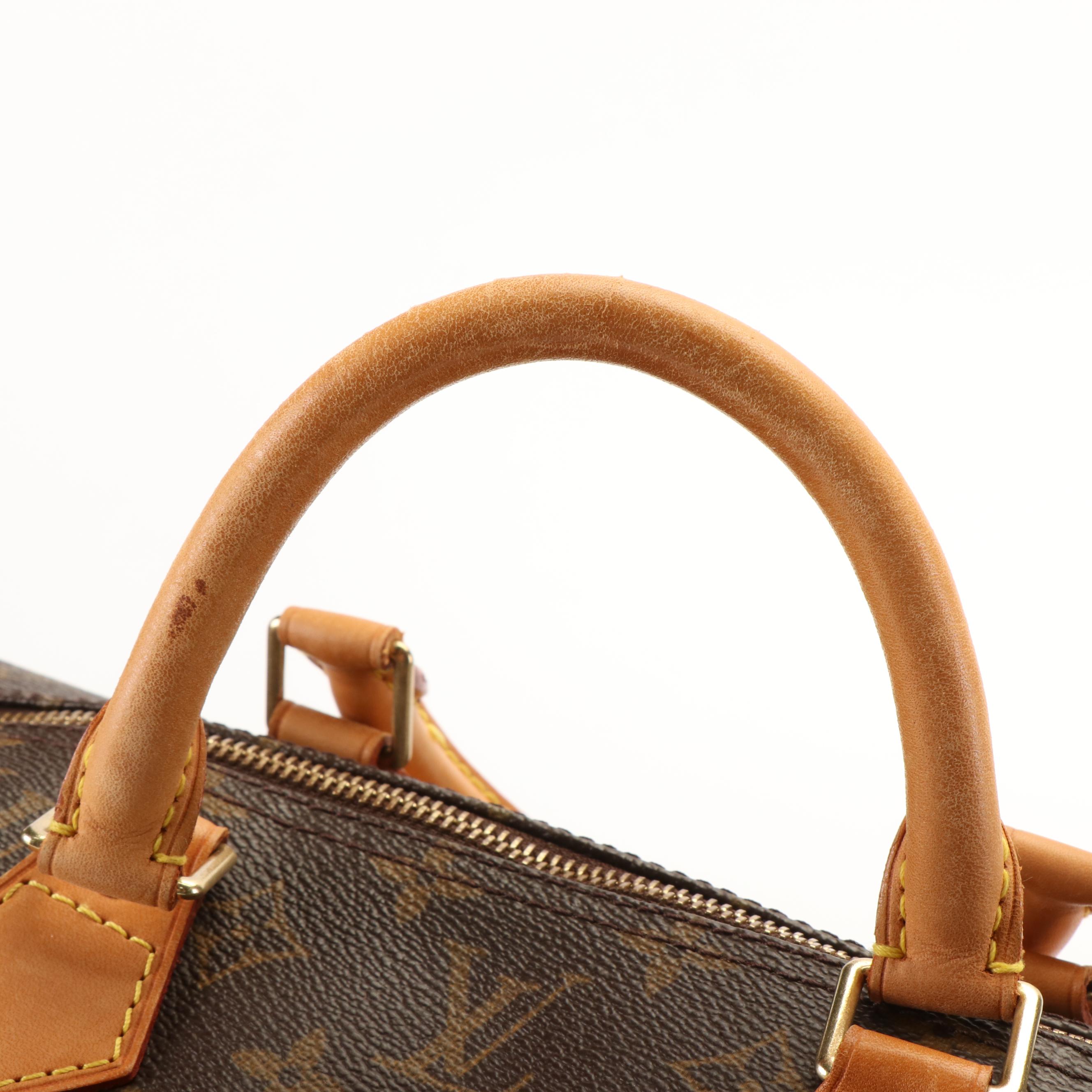 Louis Vuitton Speedy 40 Boston Bag in Monogram Coated Canvas