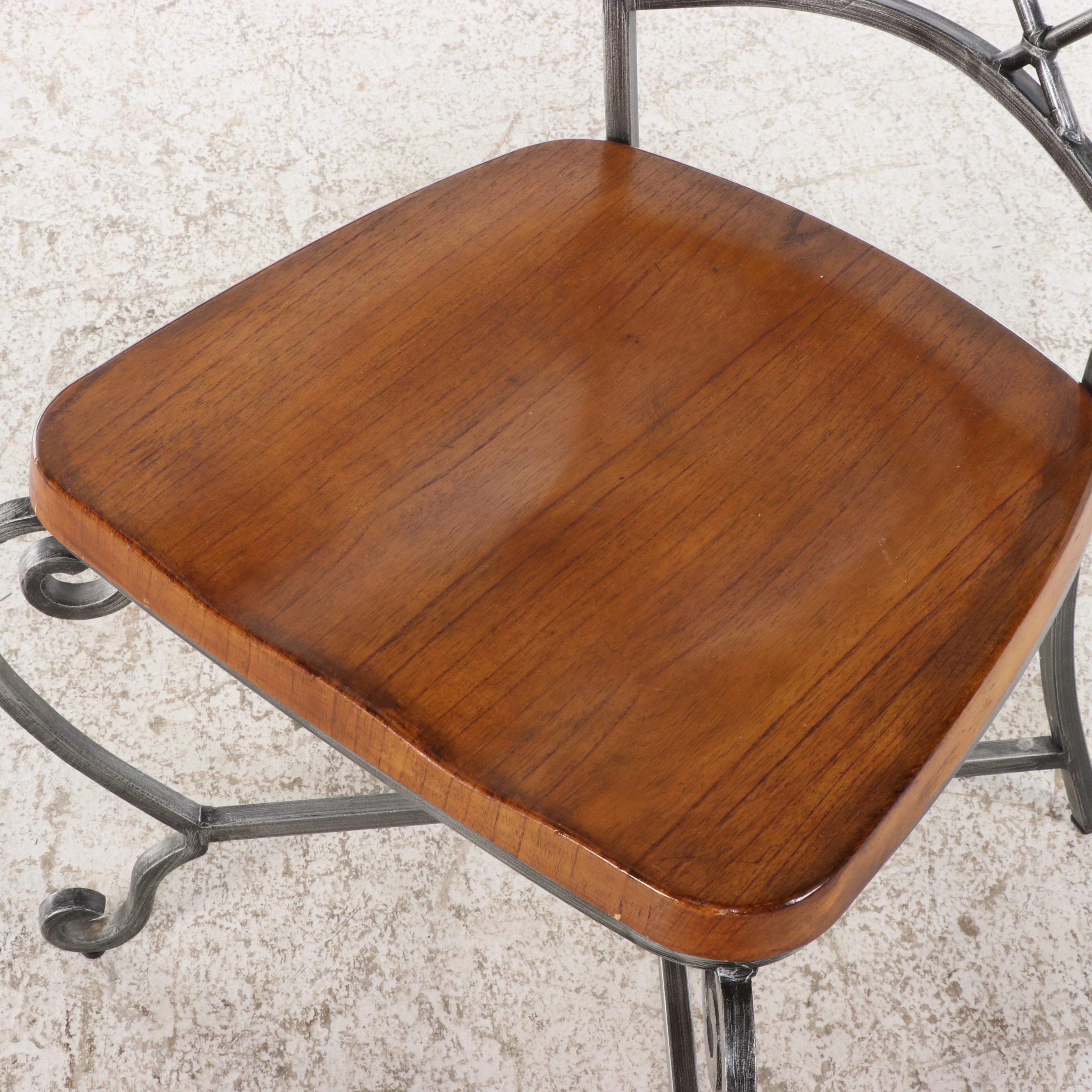 Round Tile Top Dining Table with Chairs, 2005