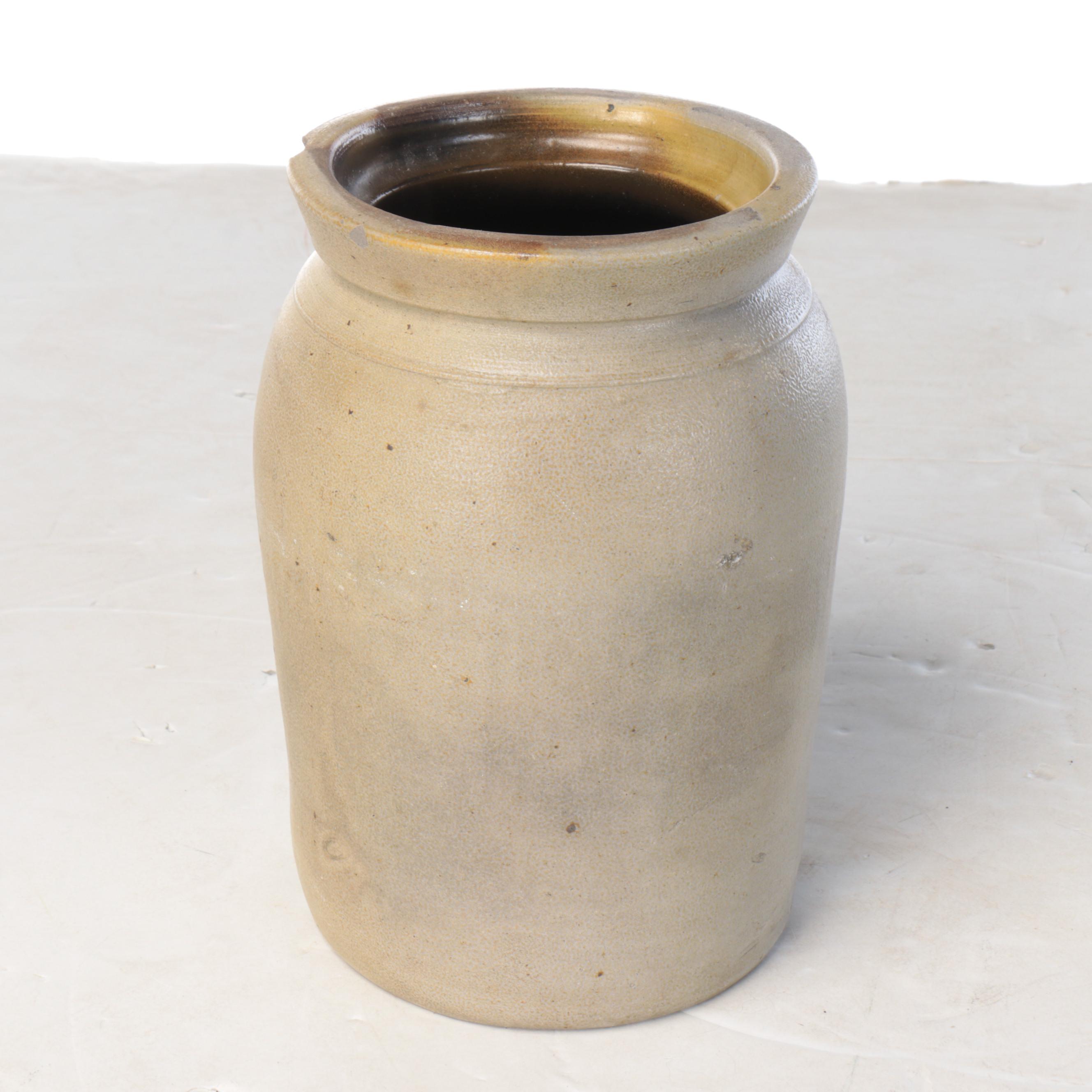 E. Norton & Co. 1.5 Gallon Stoneware Crock and Other Stoneware Crocks