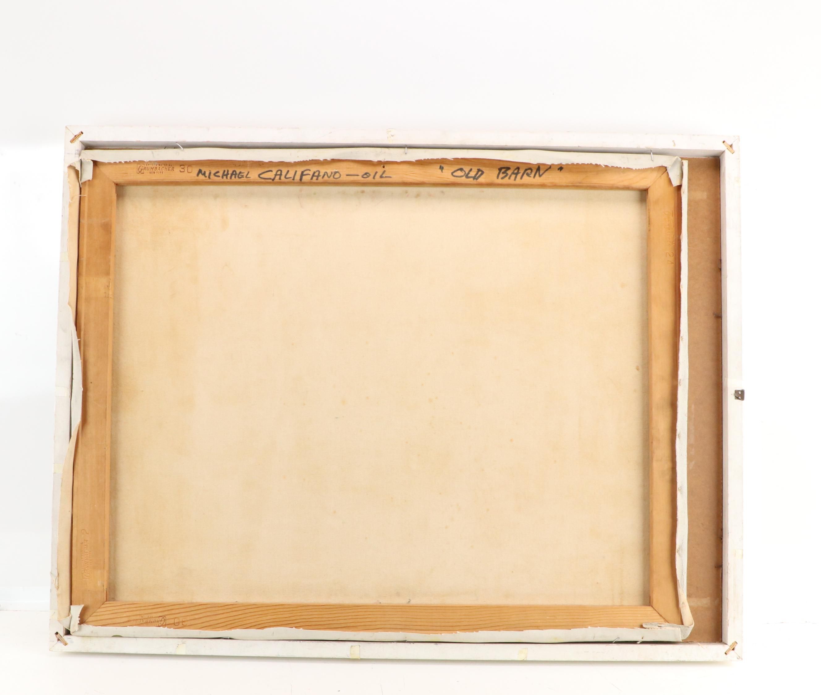 Michael Califano Landscape Oil Painting "Old Barn"