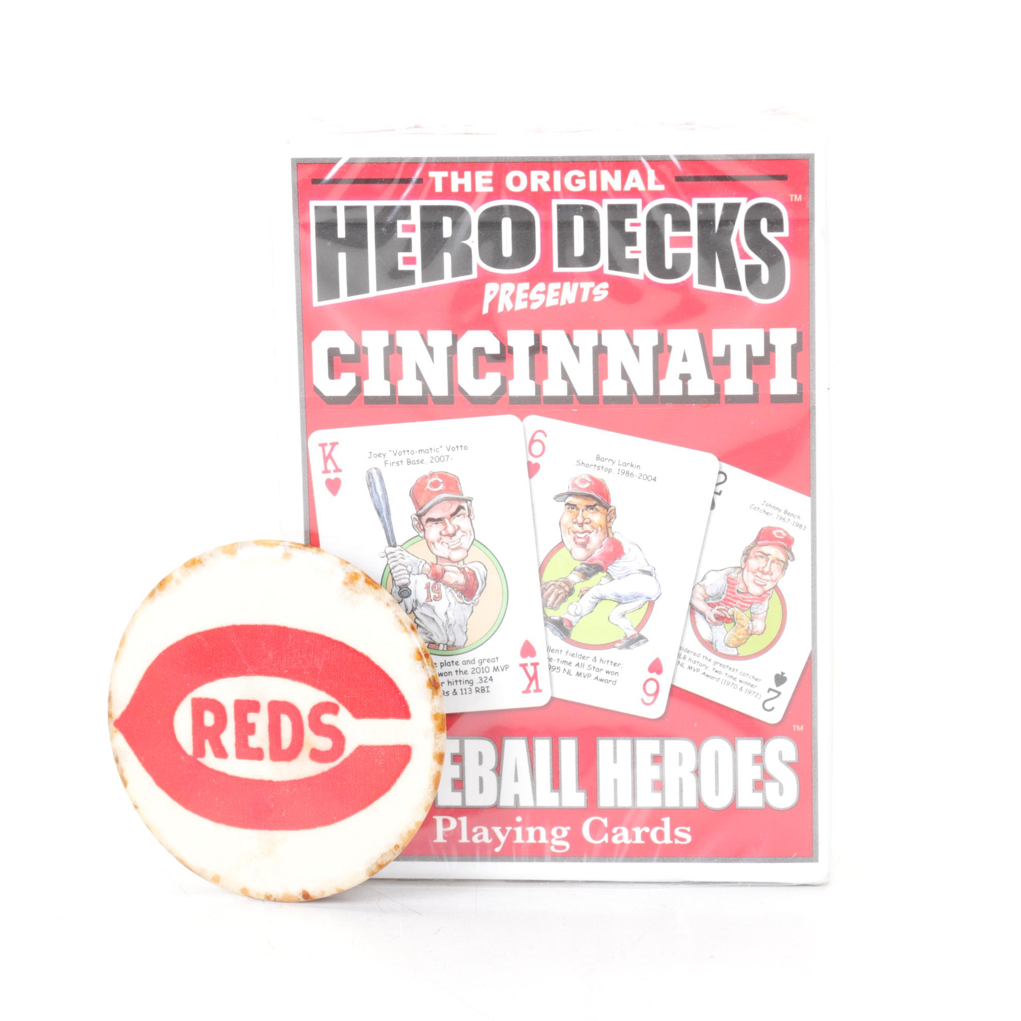 Cincinnati Reds Memorabilia with VottO's Cereal Box, Bobbleheads and More
