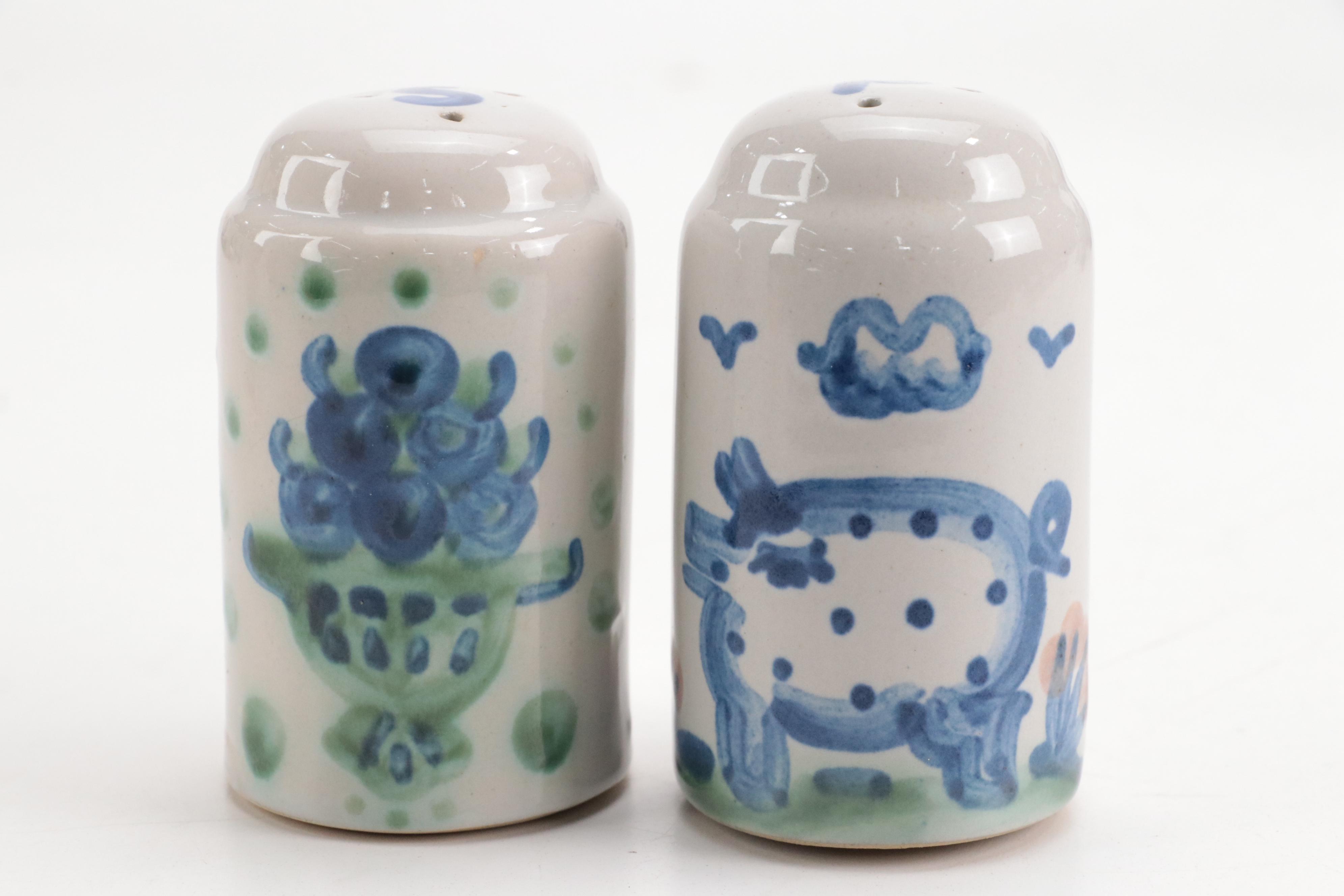 M.A. Hadley Stoneware Planters and Table Accessories