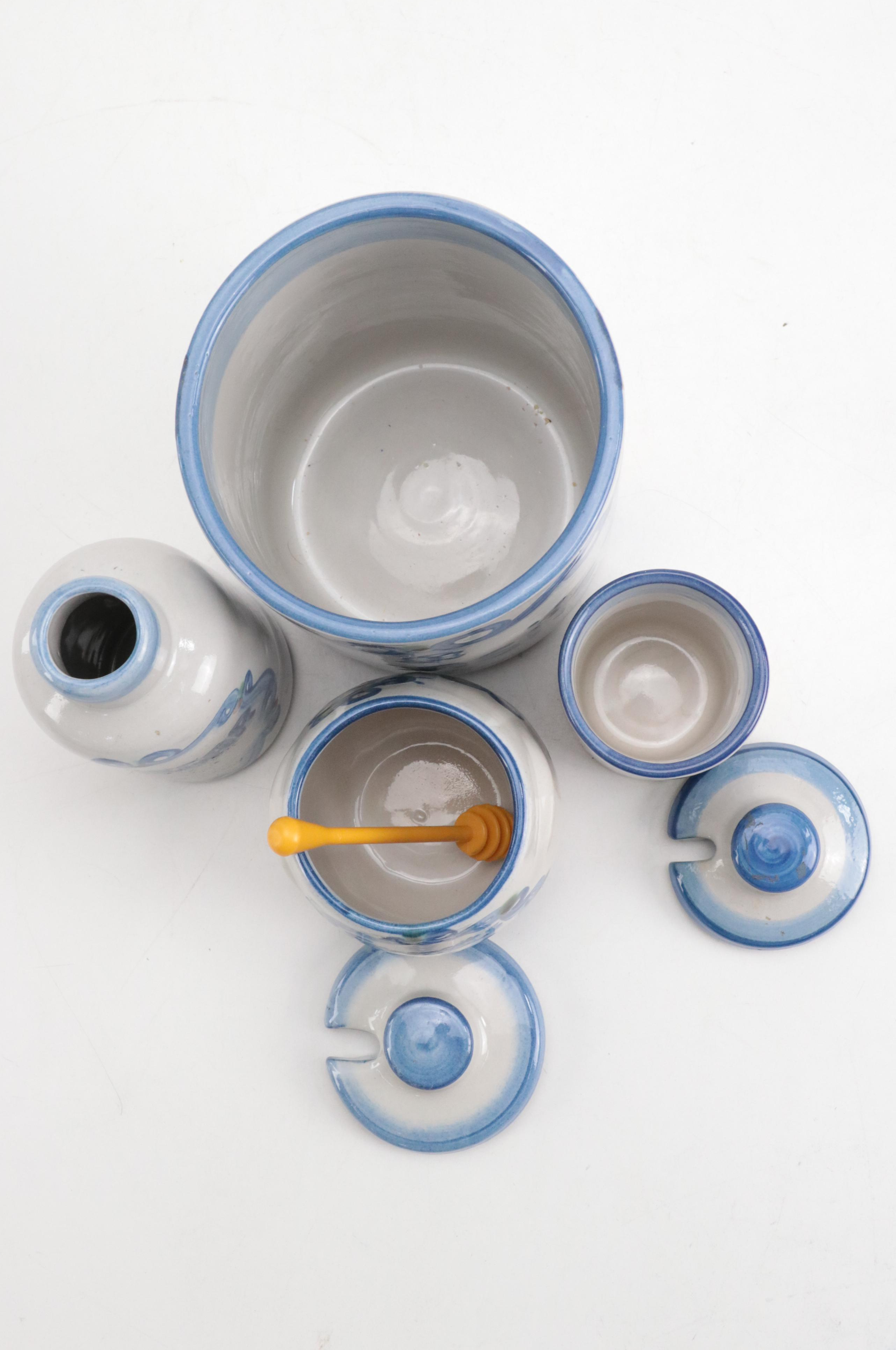 M.A. Hadley Stoneware Planters and Table Accessories