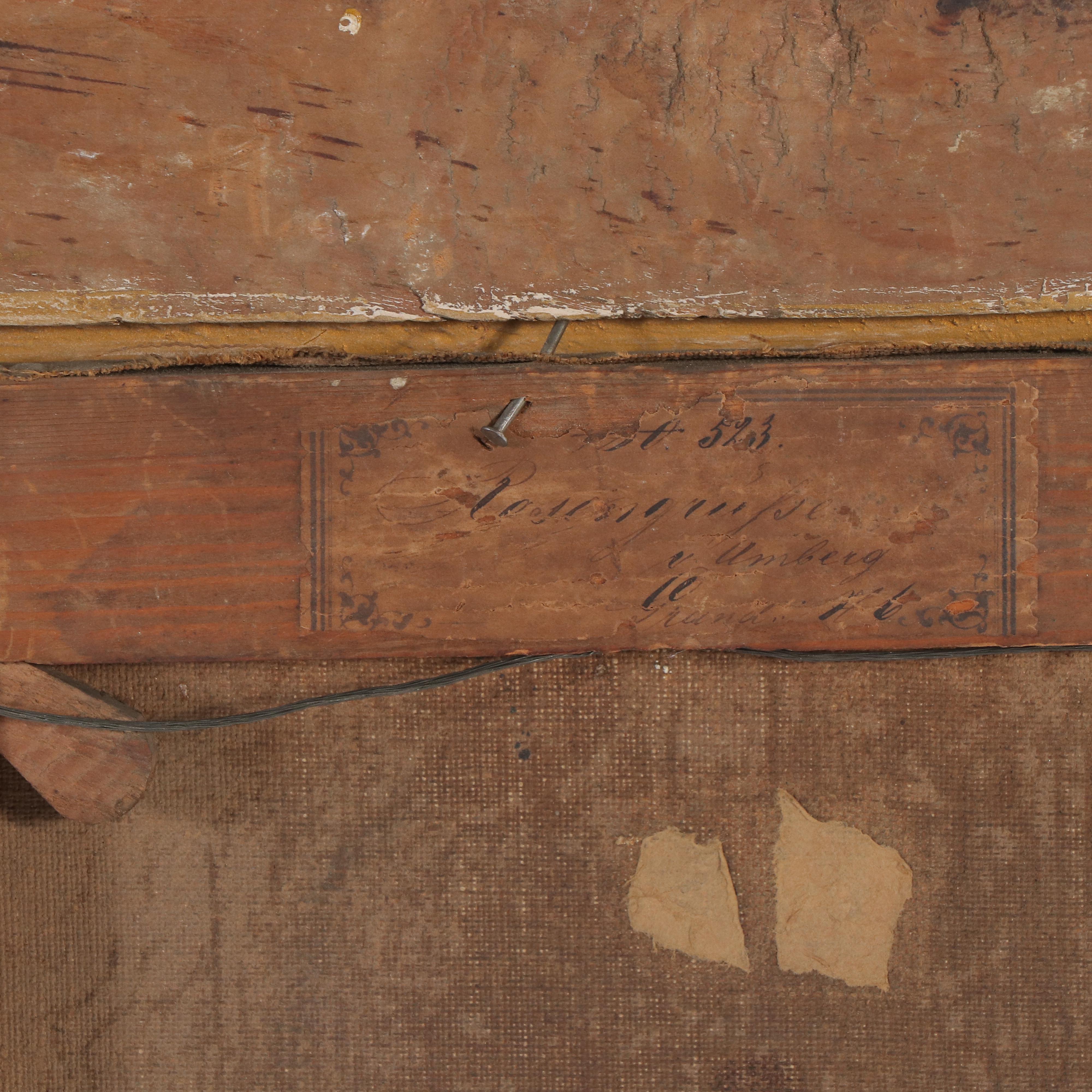 Genre Oil Painting of Two Young Women, 19th Century