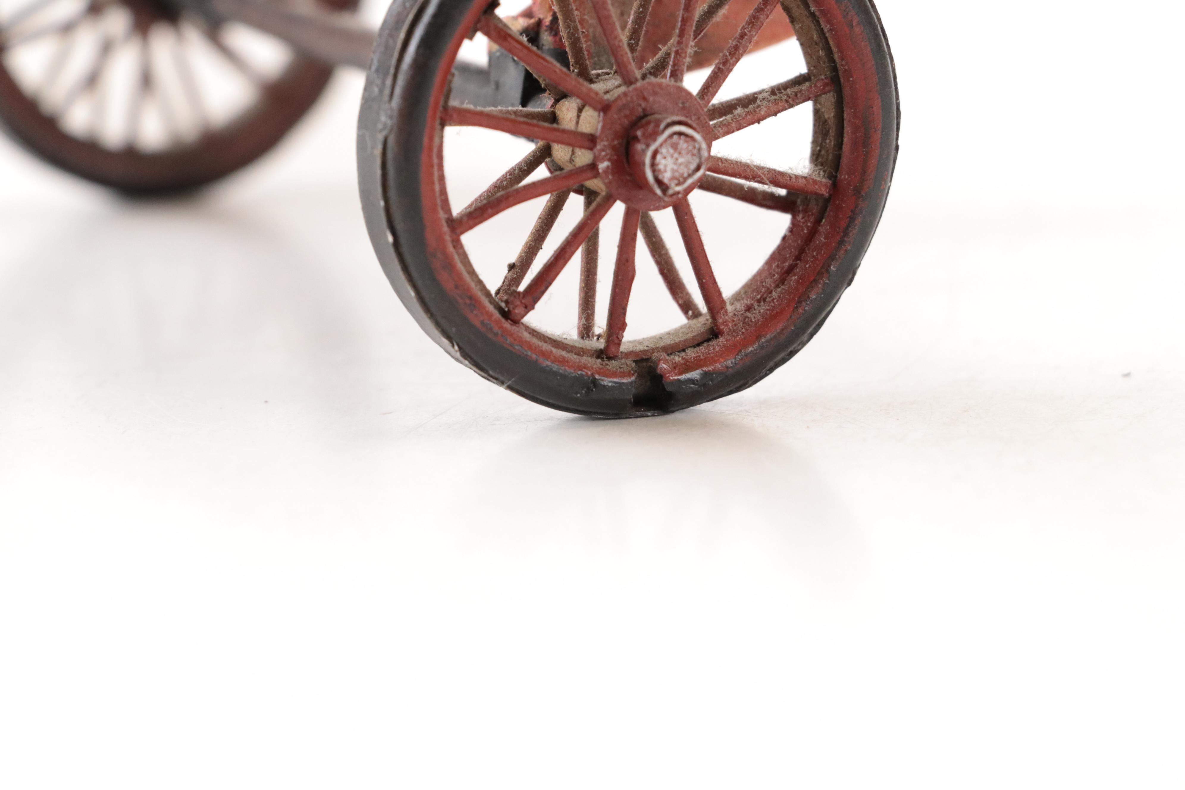 Metal and Wood Curtiss JN-7H "Jenny" WWI Biplane Model, Late 20th Century