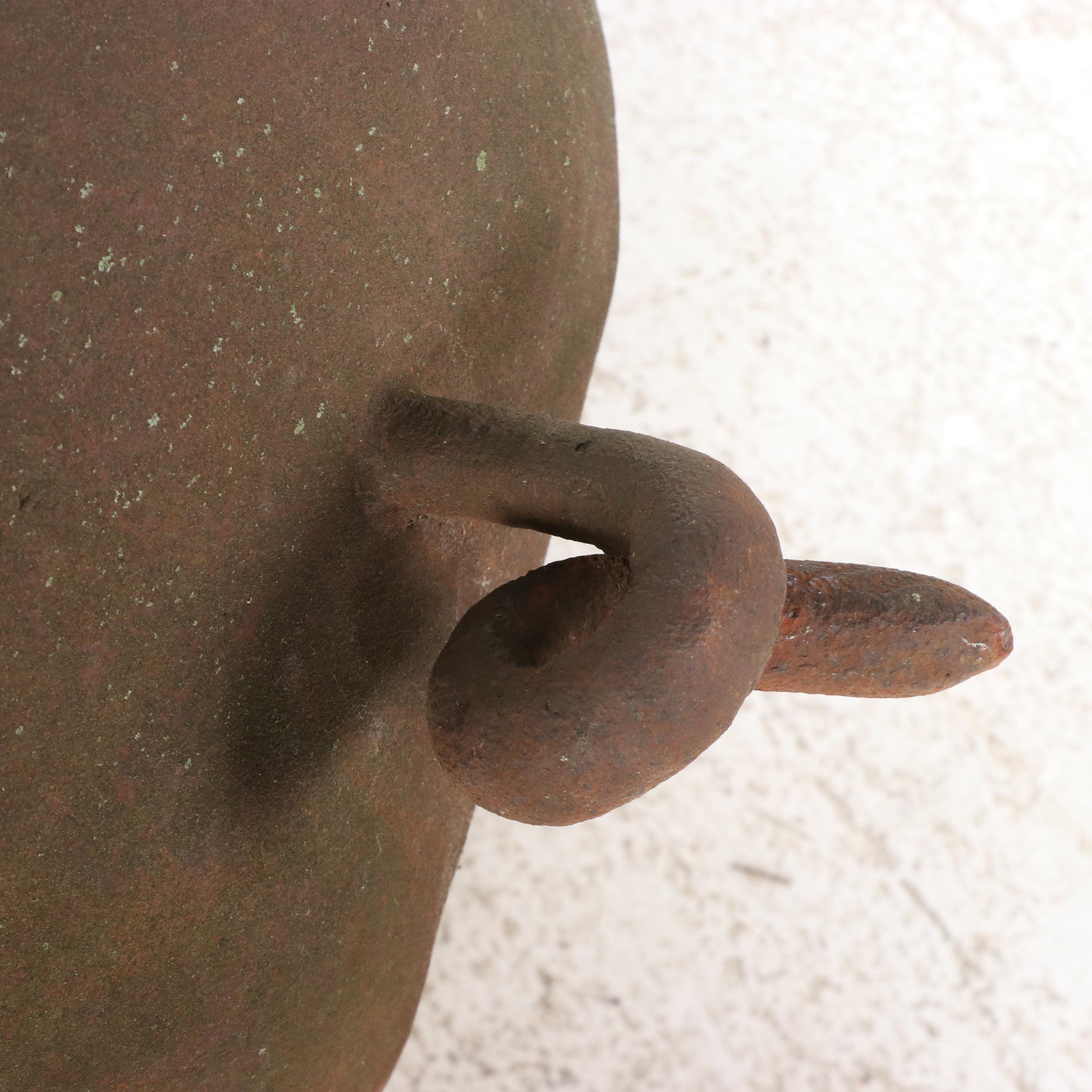 Metal Pig Garden Sculpture