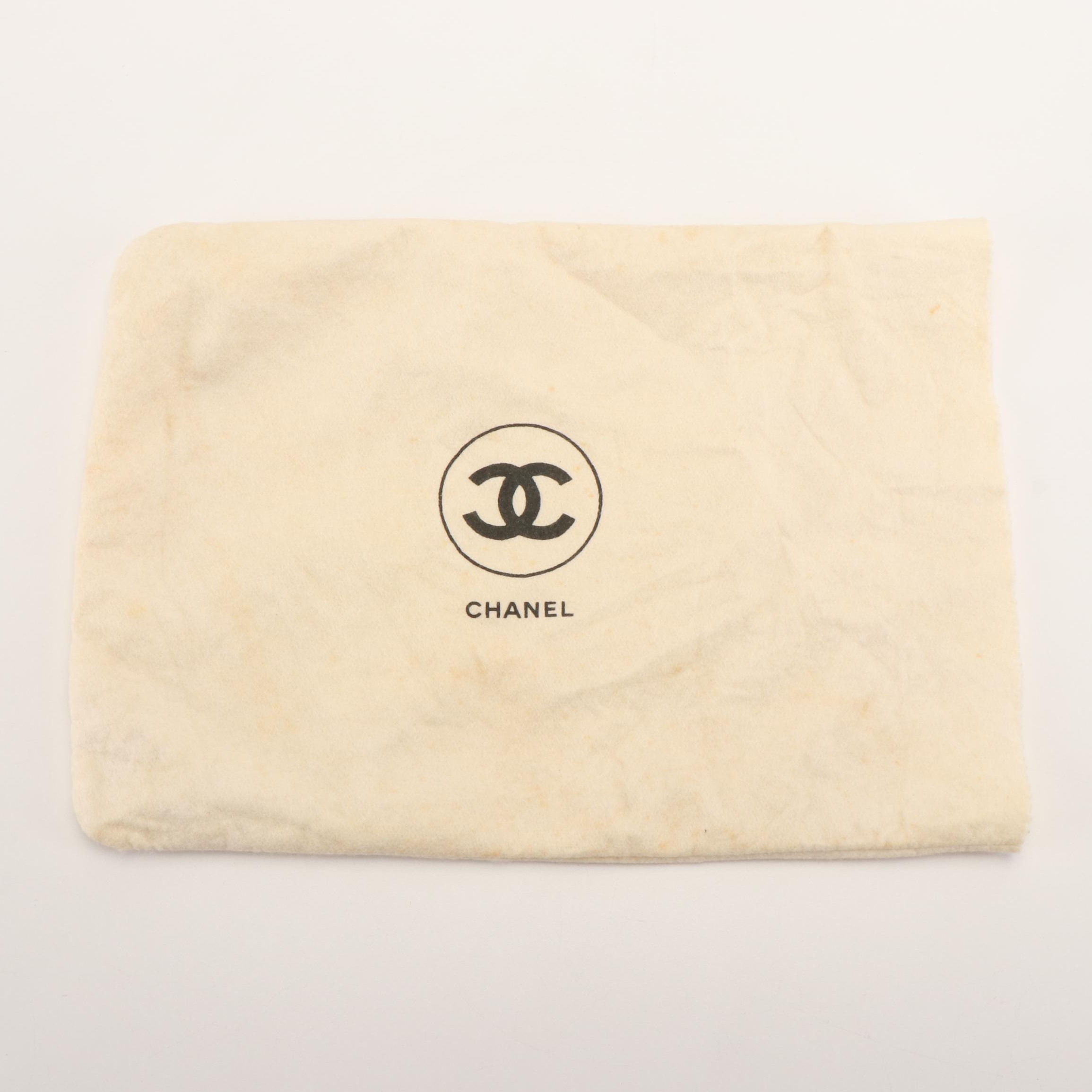 Chanel Mixed Quilt Half Round Black Silk Mini Shoulder Bag