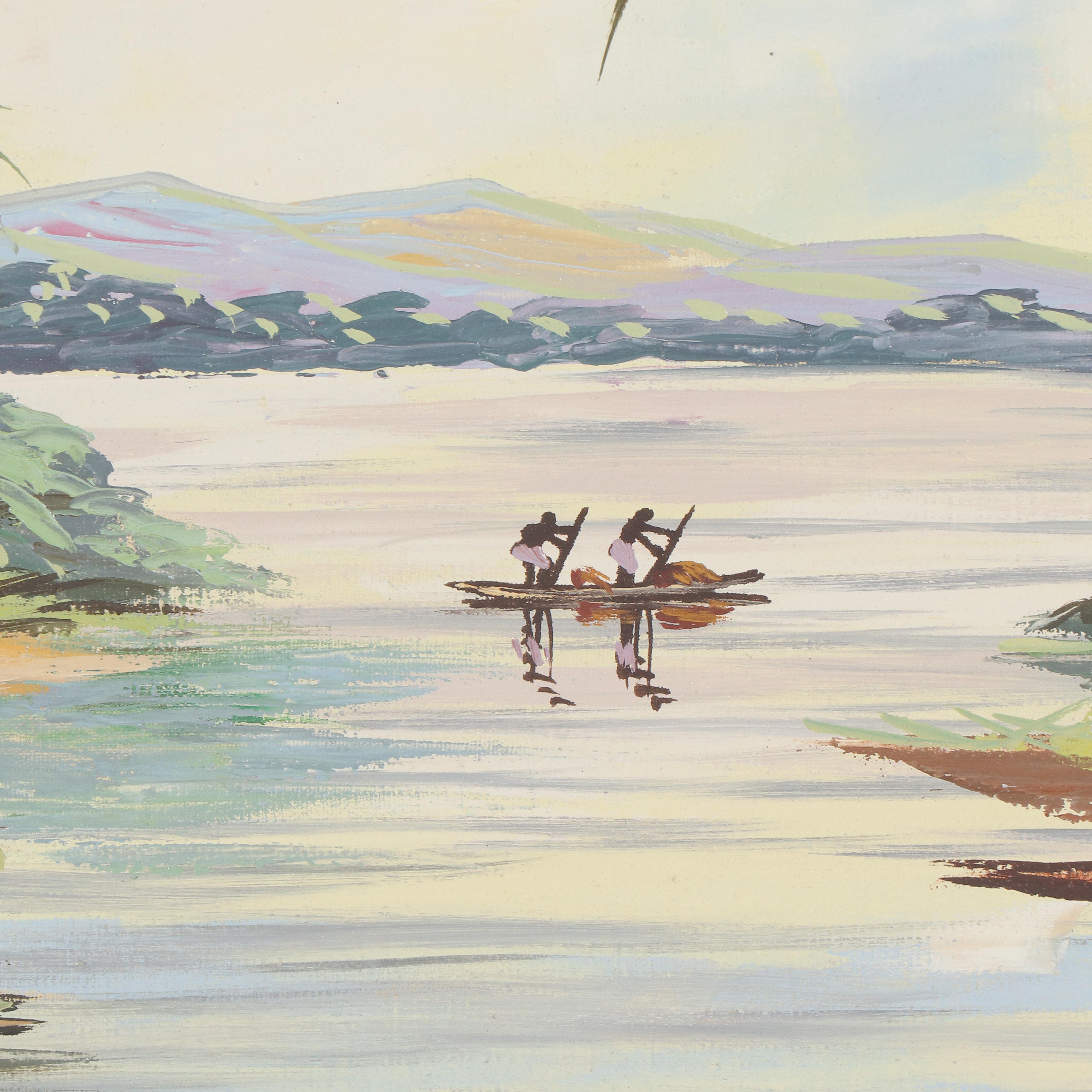 Makuend Oil Painting of Coastal Village