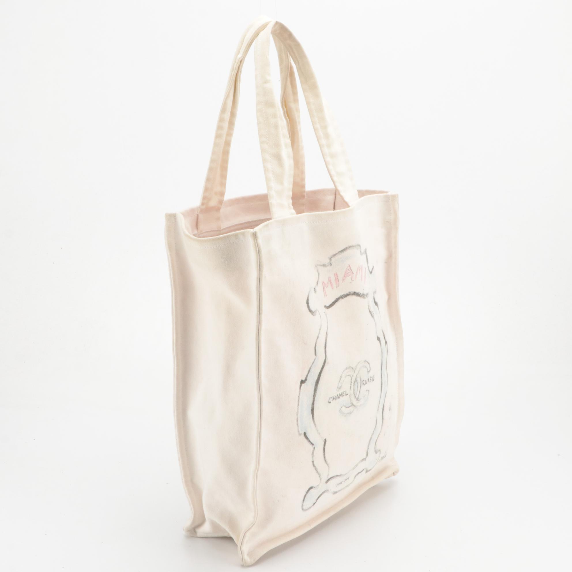 Chanel Miami Cruise 2008-2009 Canvas Tote Bag