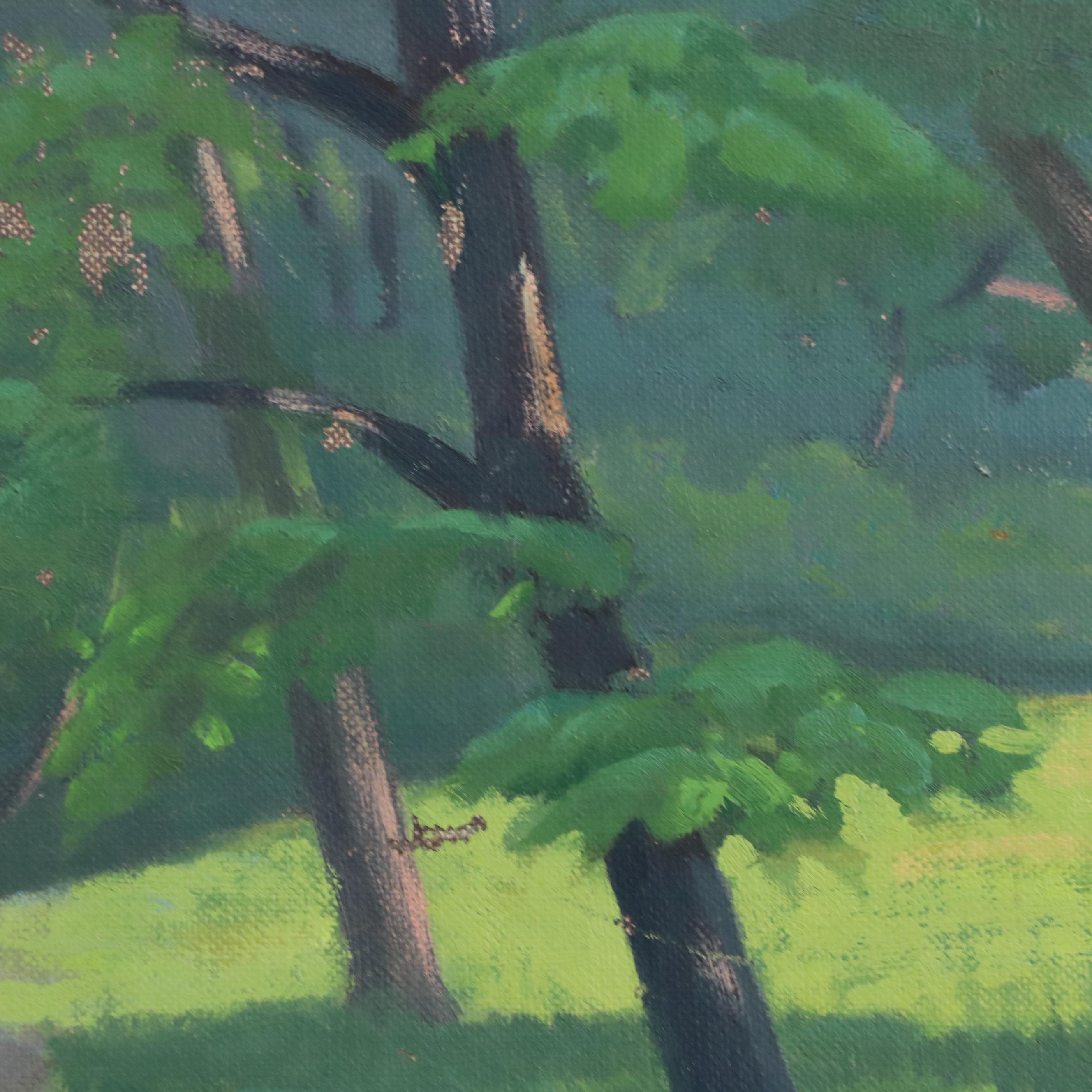 K. Martin Oil Painting of River Landscape