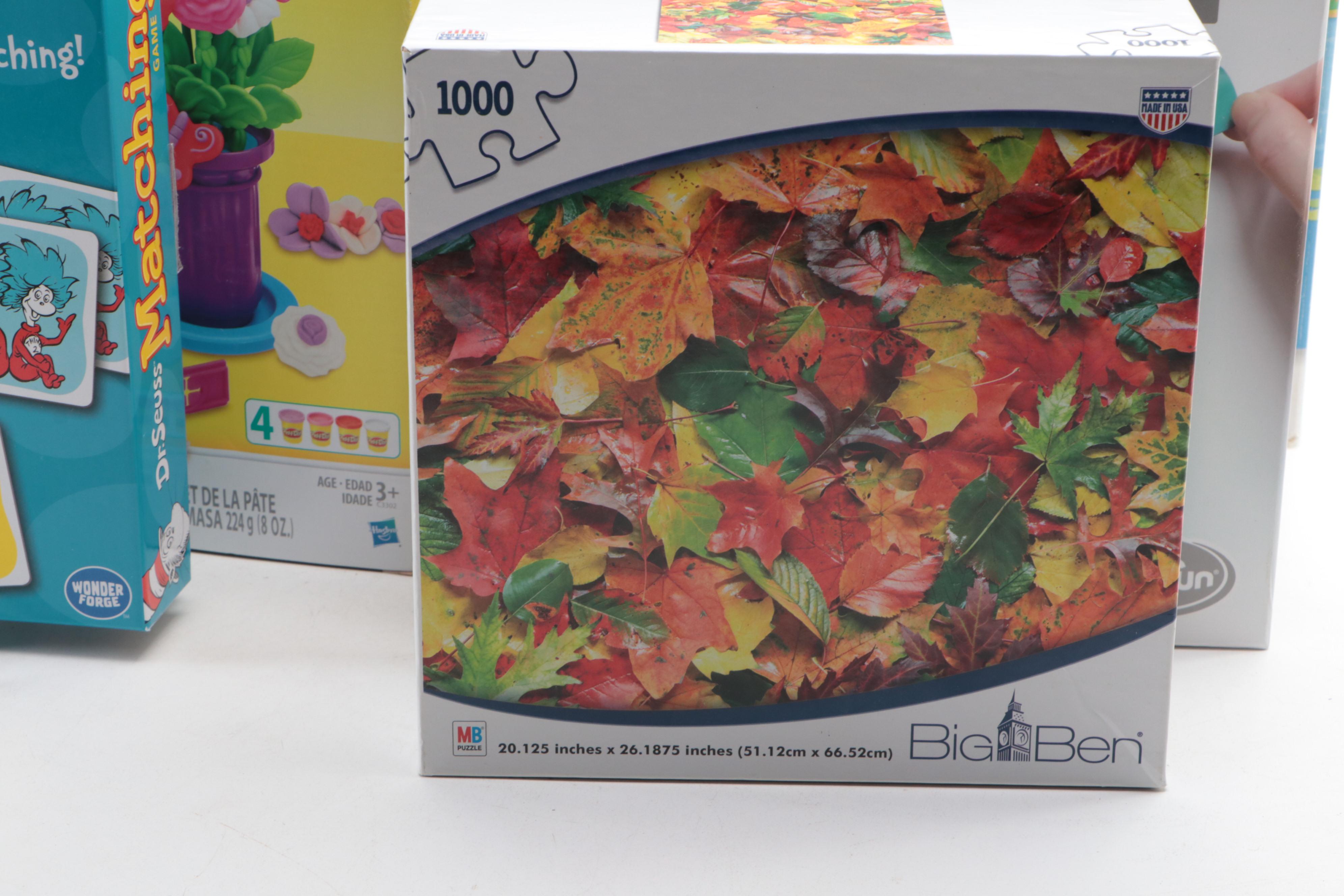 Children's Board and Card Games Incl. "Frozen II" Surprise Slides, Play-Doh