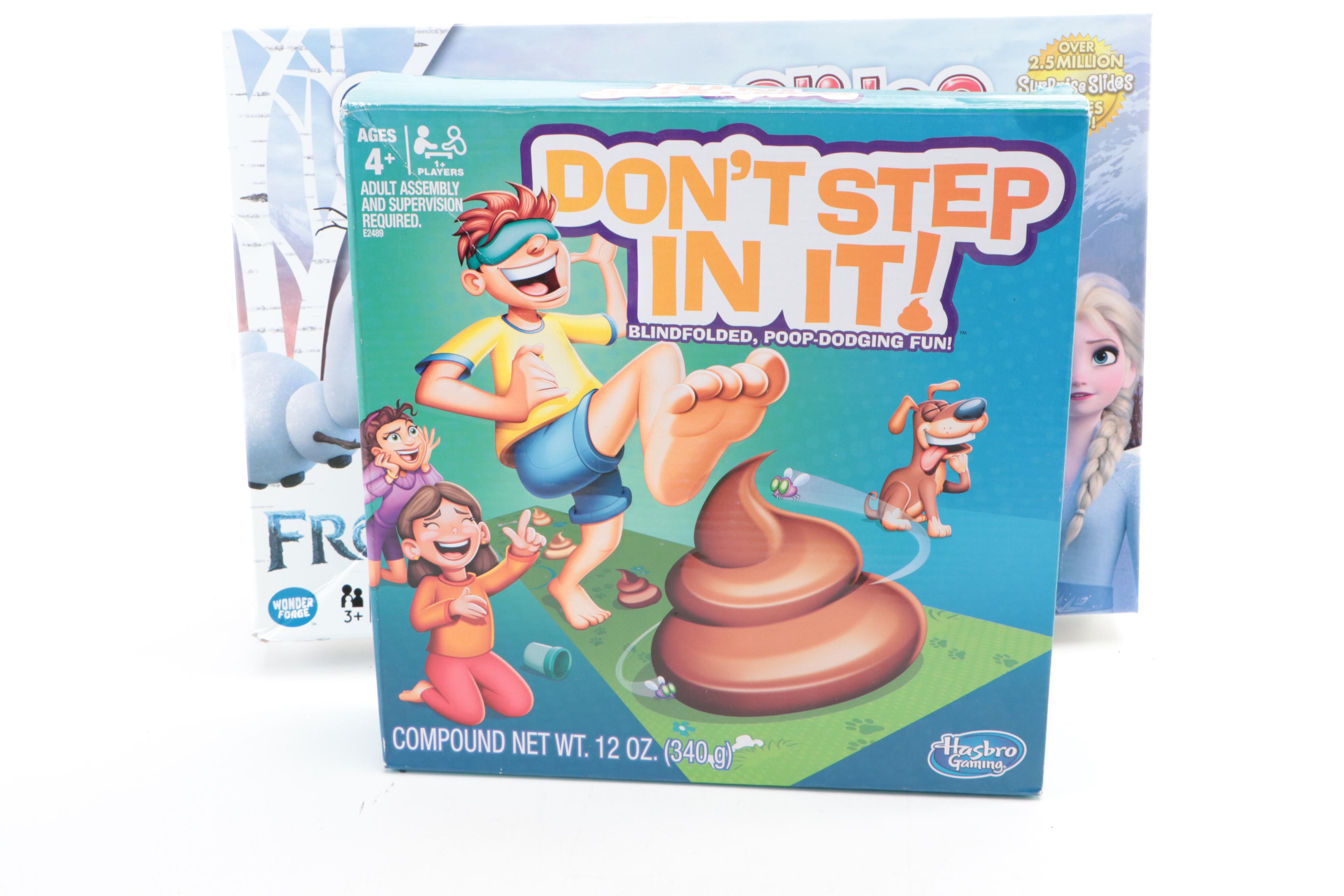 Children's Board and Card Games Incl. "Frozen II" Surprise Slides, Play-Doh