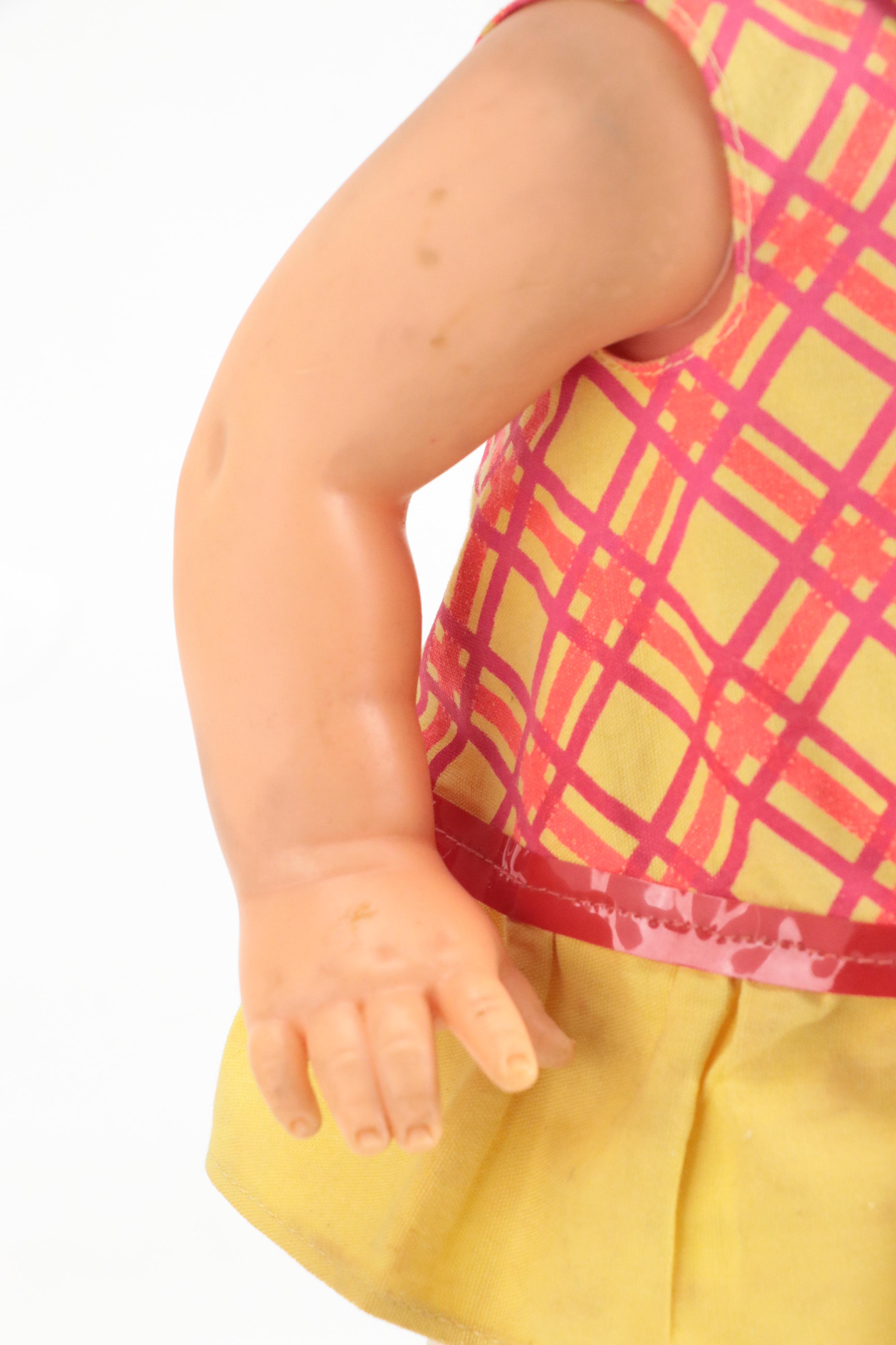 Mattel Doll with Roller Skates (1964) and Black-Haired Doll