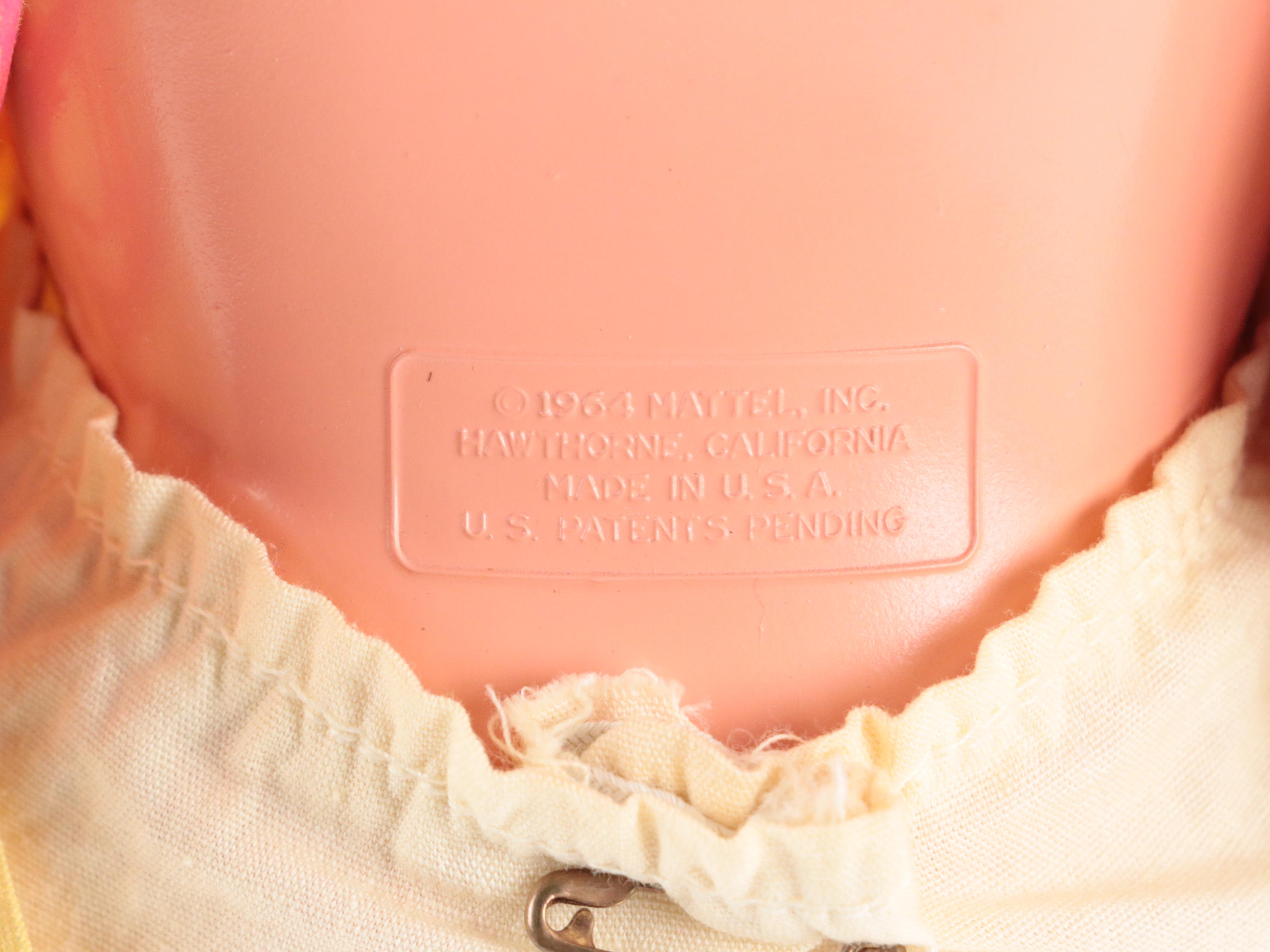 Mattel Doll with Roller Skates (1964) and Black-Haired Doll