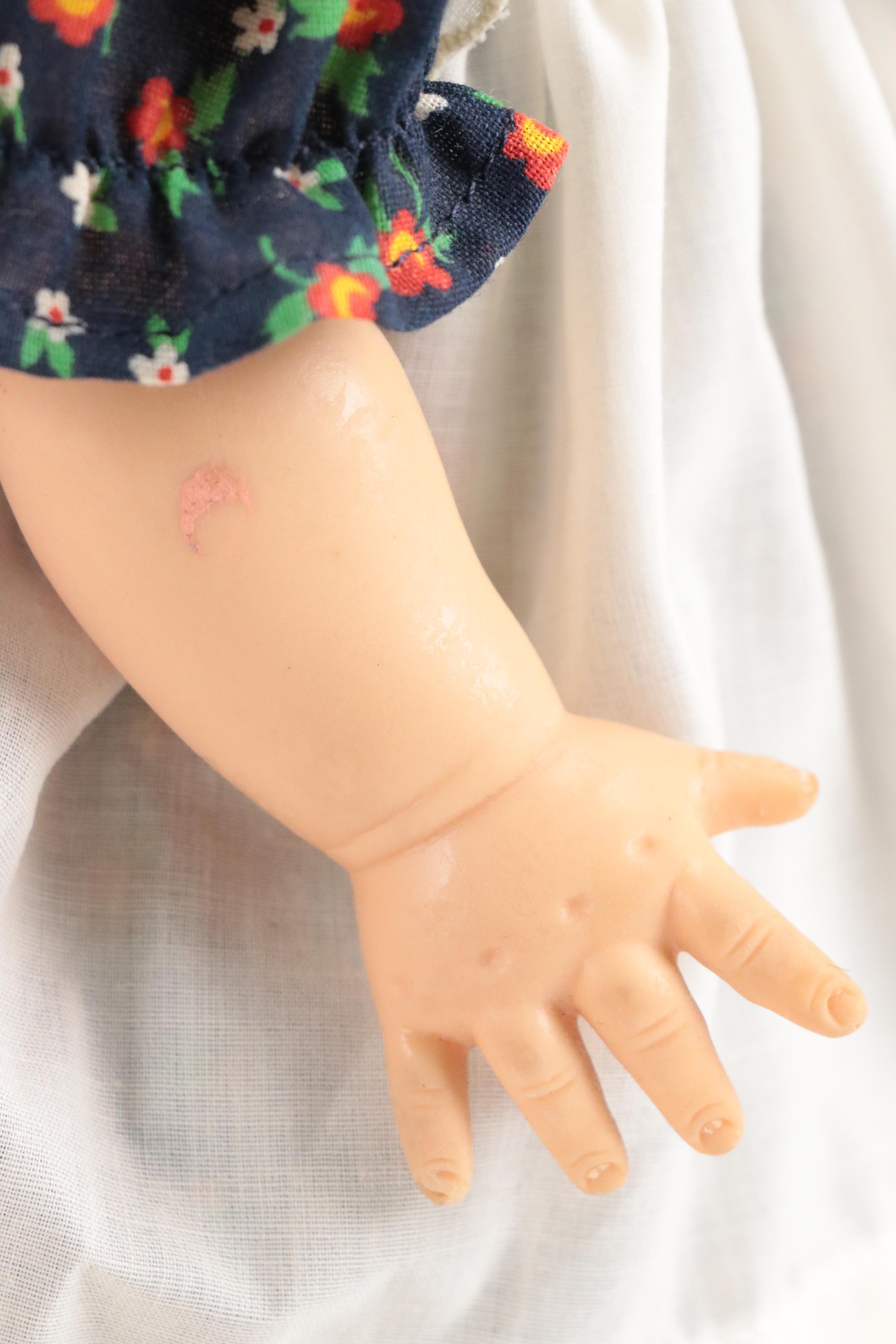 Mattel Doll with Roller Skates (1964) and Black-Haired Doll