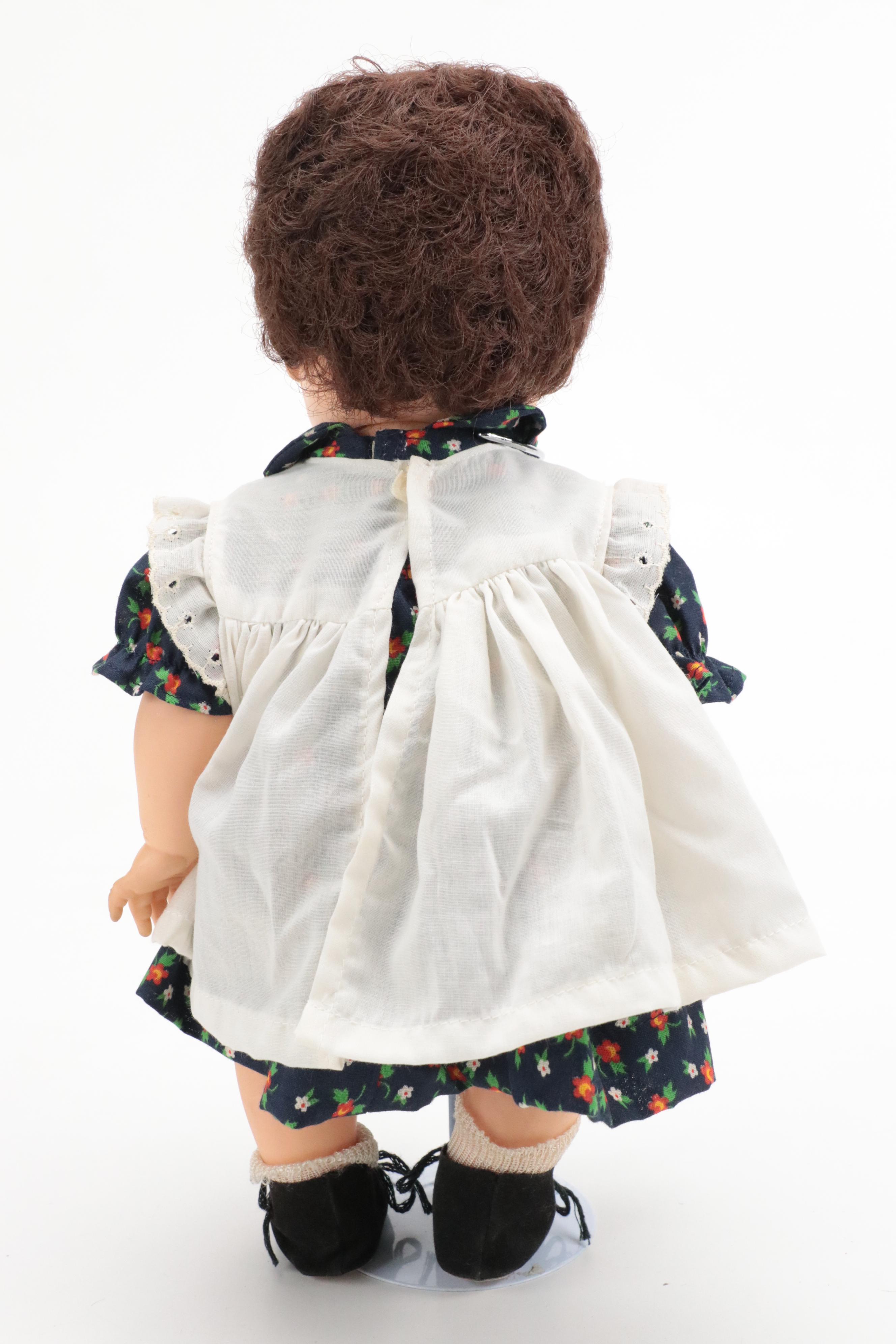 Mattel Doll with Roller Skates (1964) and Black-Haired Doll