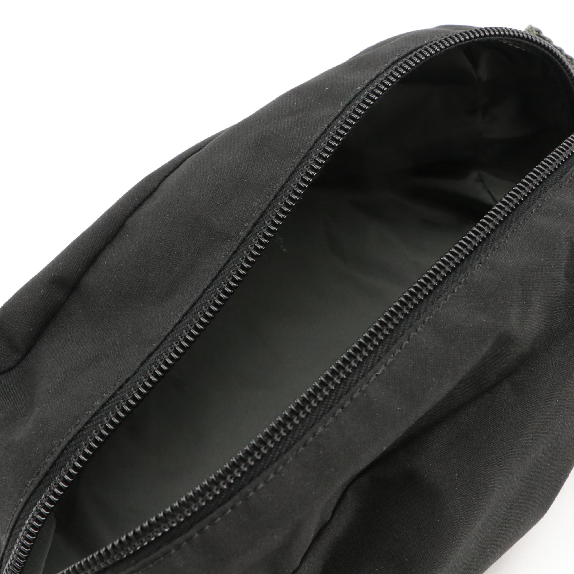 Prada Sport Black Nylon Cosmetic Zip Pouch