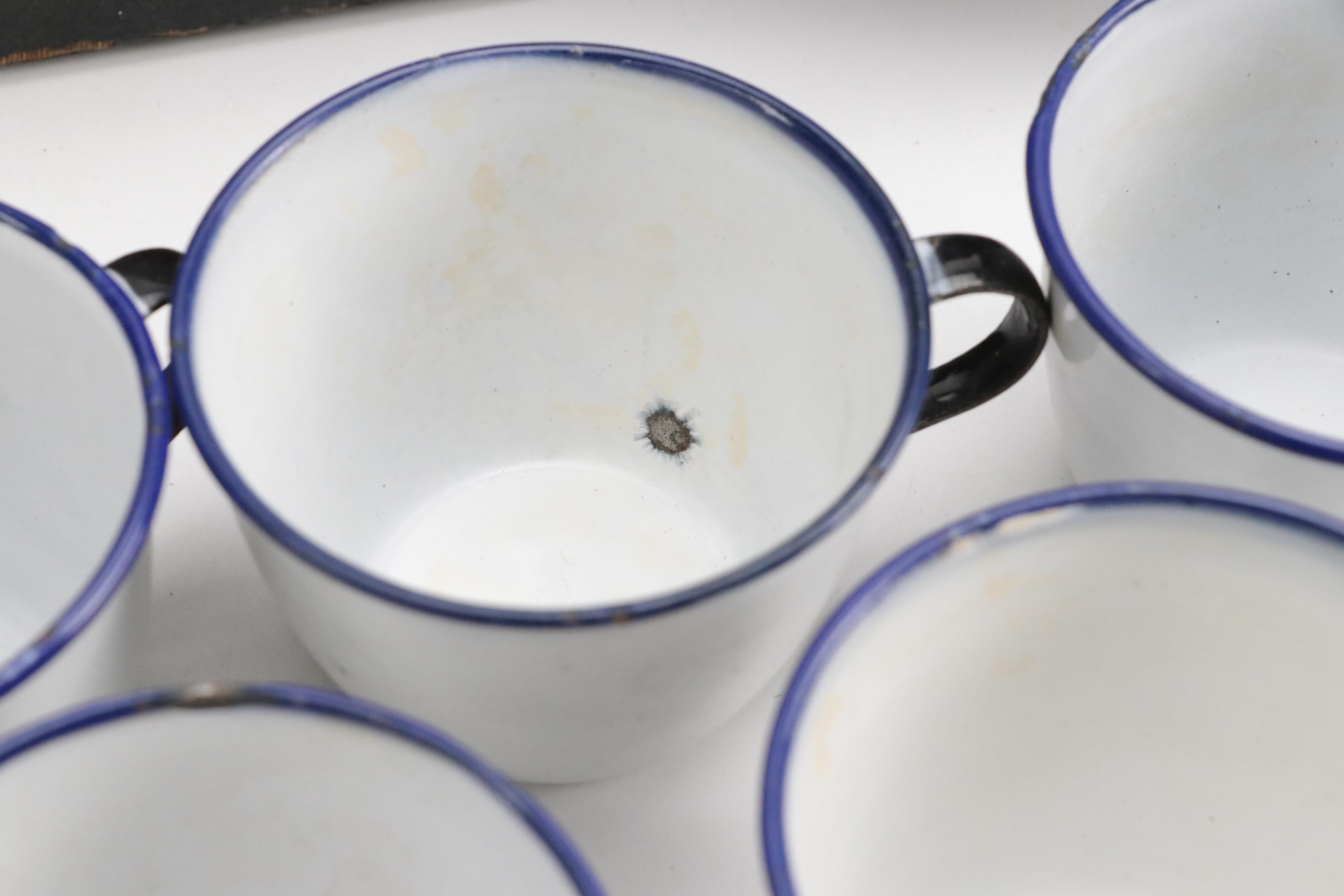 Leather Suitcase Containing Picnic Supplies, Mid-20th Century
