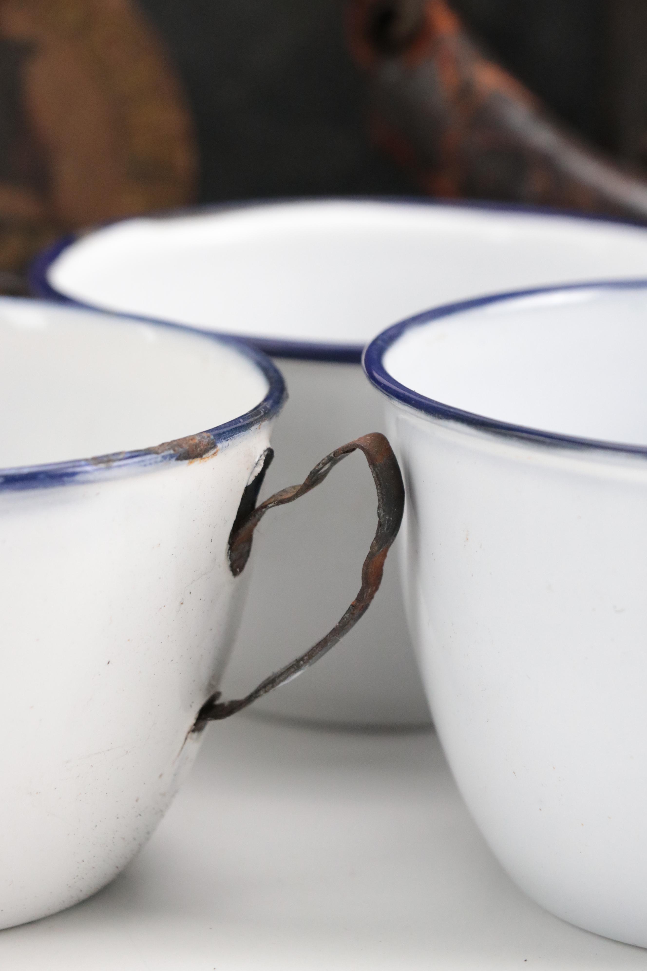 Leather Suitcase Containing Picnic Supplies, Mid-20th Century