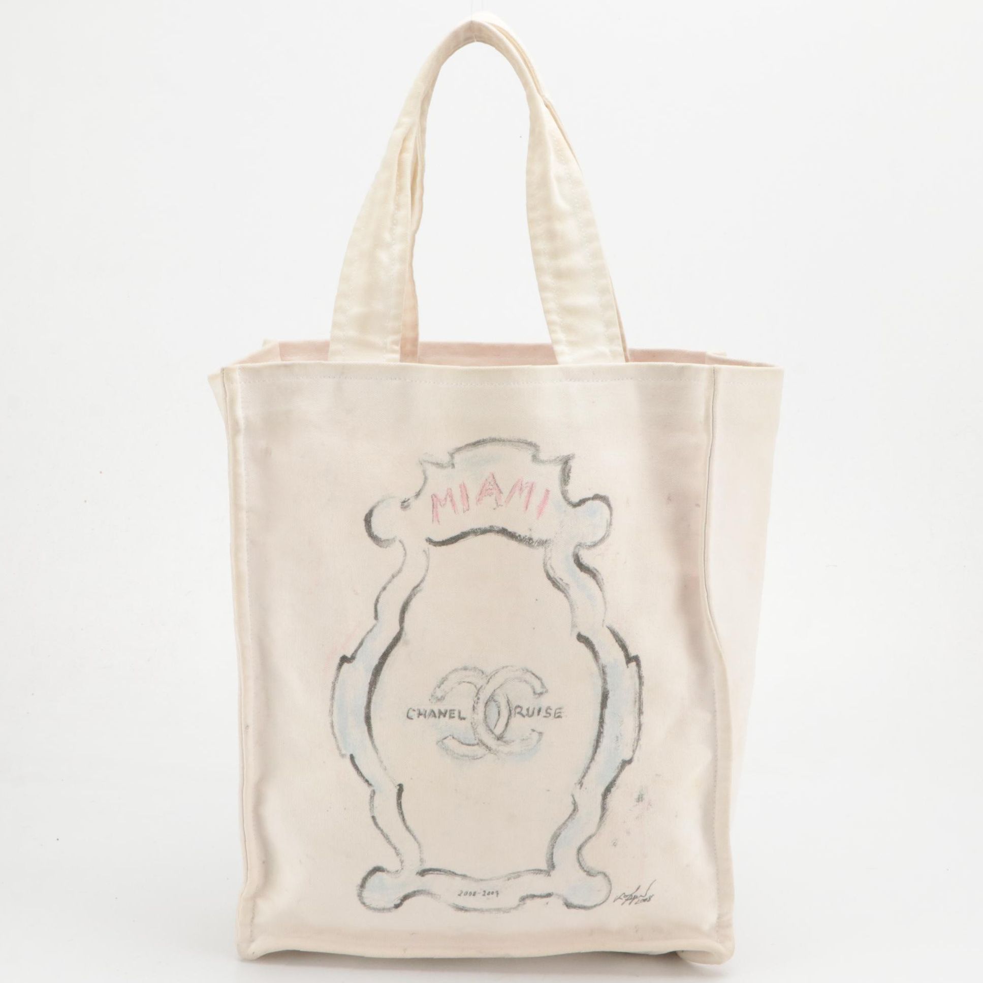 Chanel Miami Cruise 2008-2009 Canvas Tote Bag