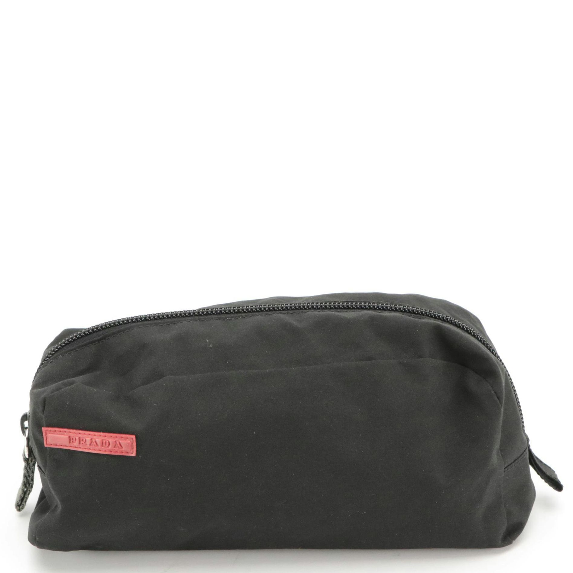 Prada Sport Black Nylon Cosmetic Zip Pouch