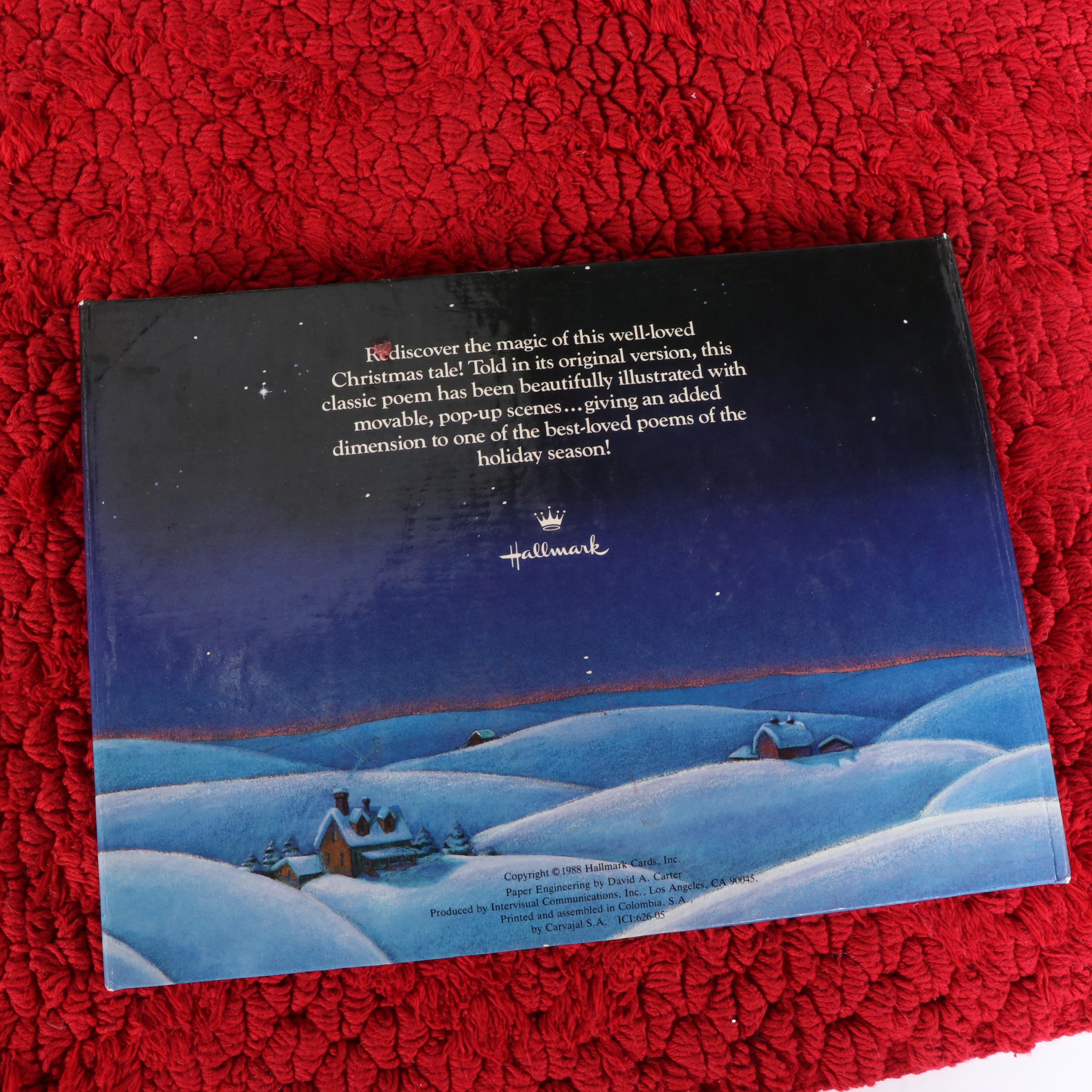 Child-Sized Wood Rocking Chair, Accent Rug, Snowmen Plushes, and Pop-Up Book