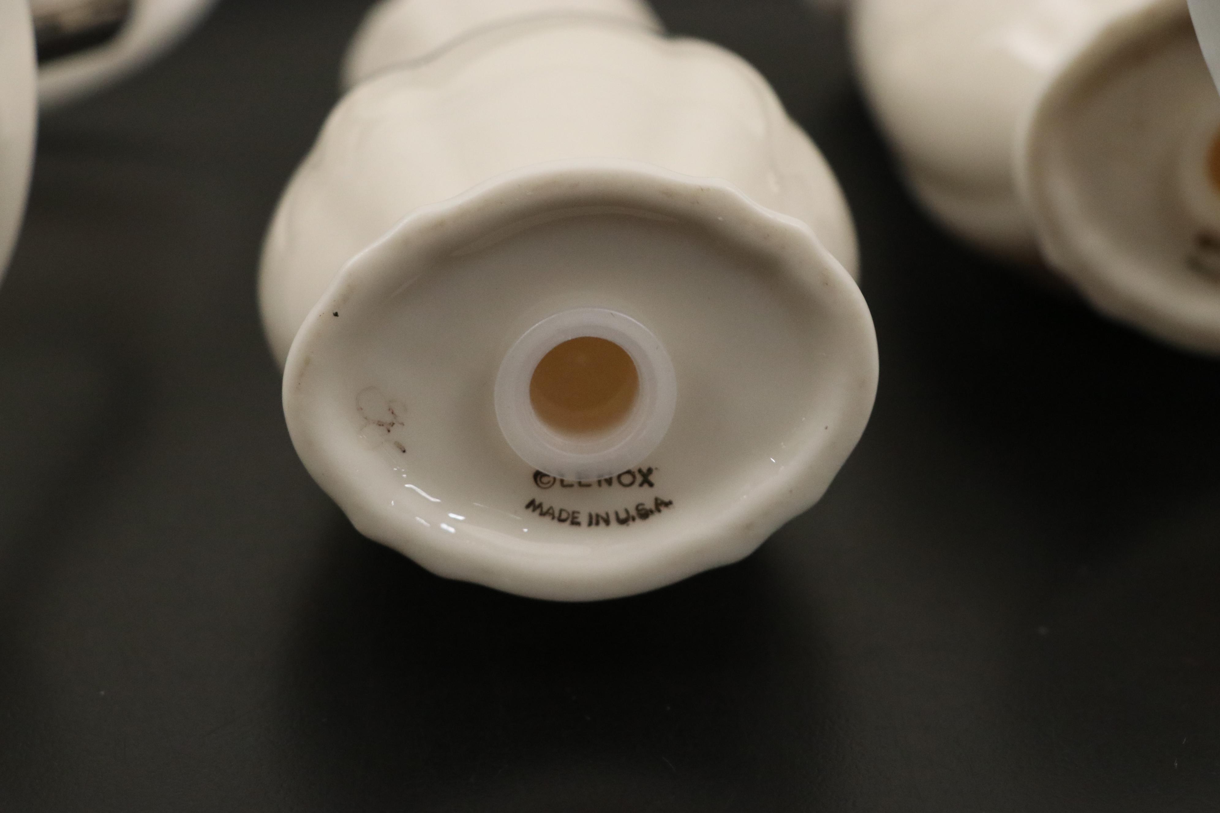 Lenox "Solitaire" Porcelain Dinner Plates, Saucers and More