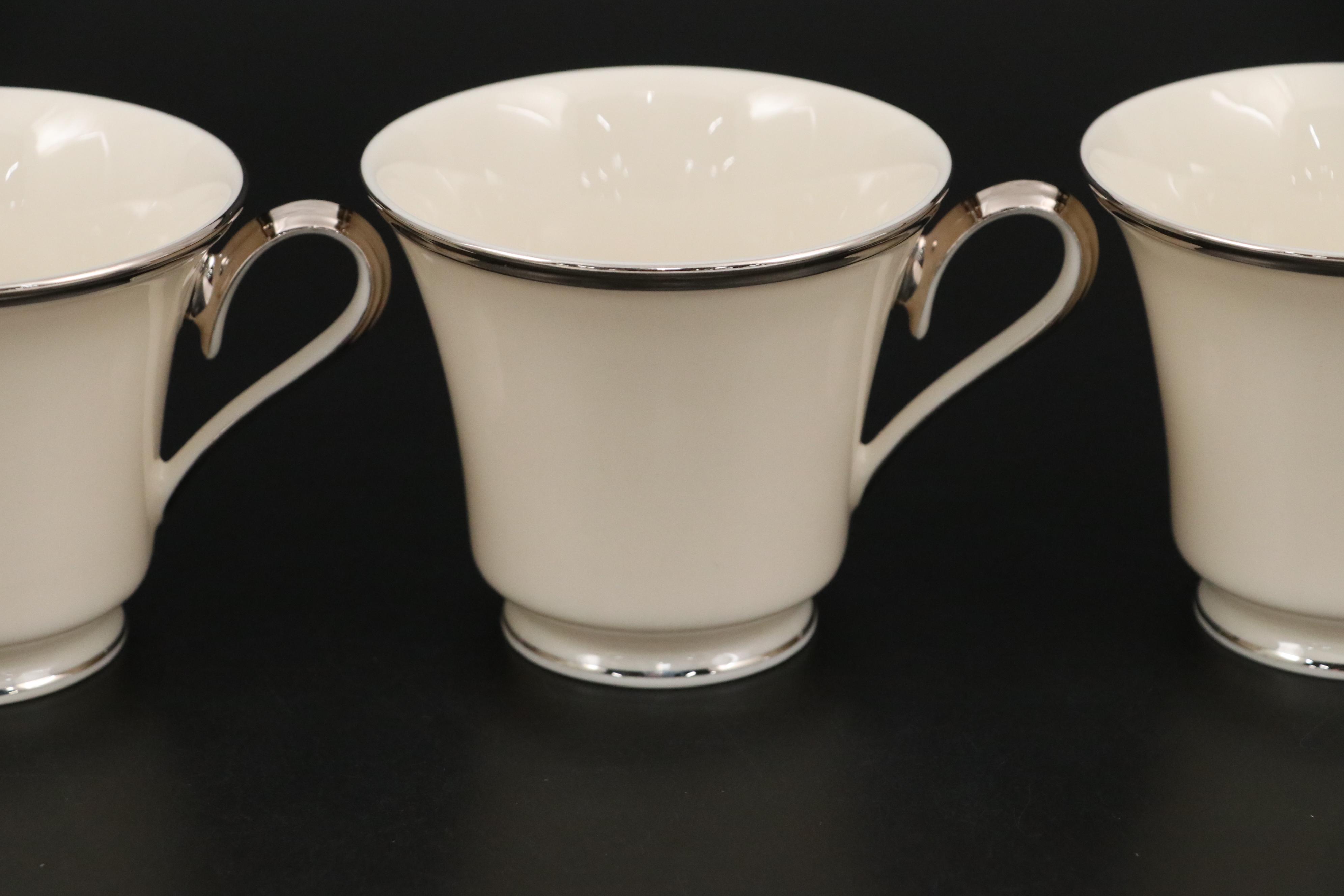 Lenox "Solitaire" Porcelain Dinner Plates, Saucers and More