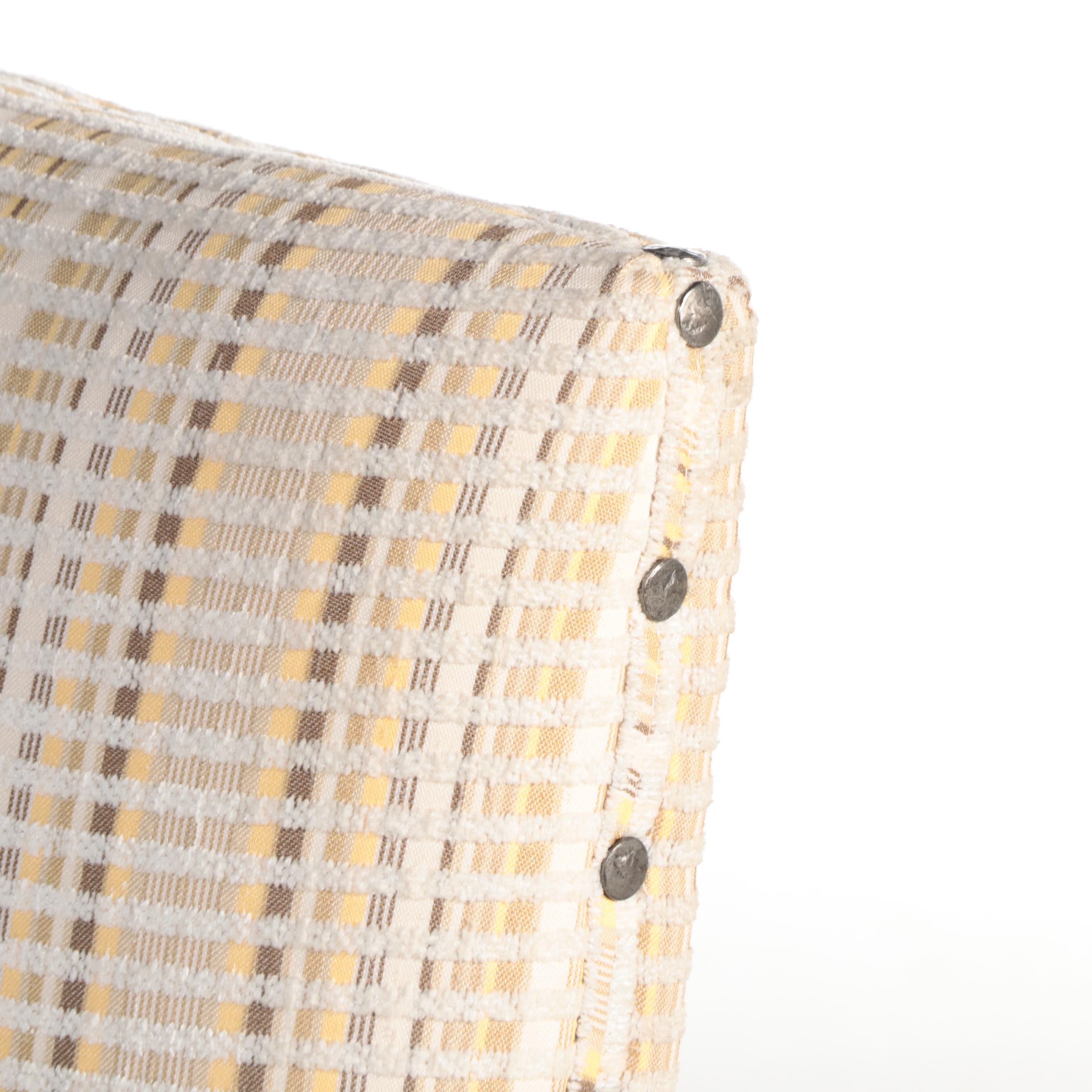 Ethan Allen "Gilcrest" Round Dining Table with Custom Upholstered Dining Chairs