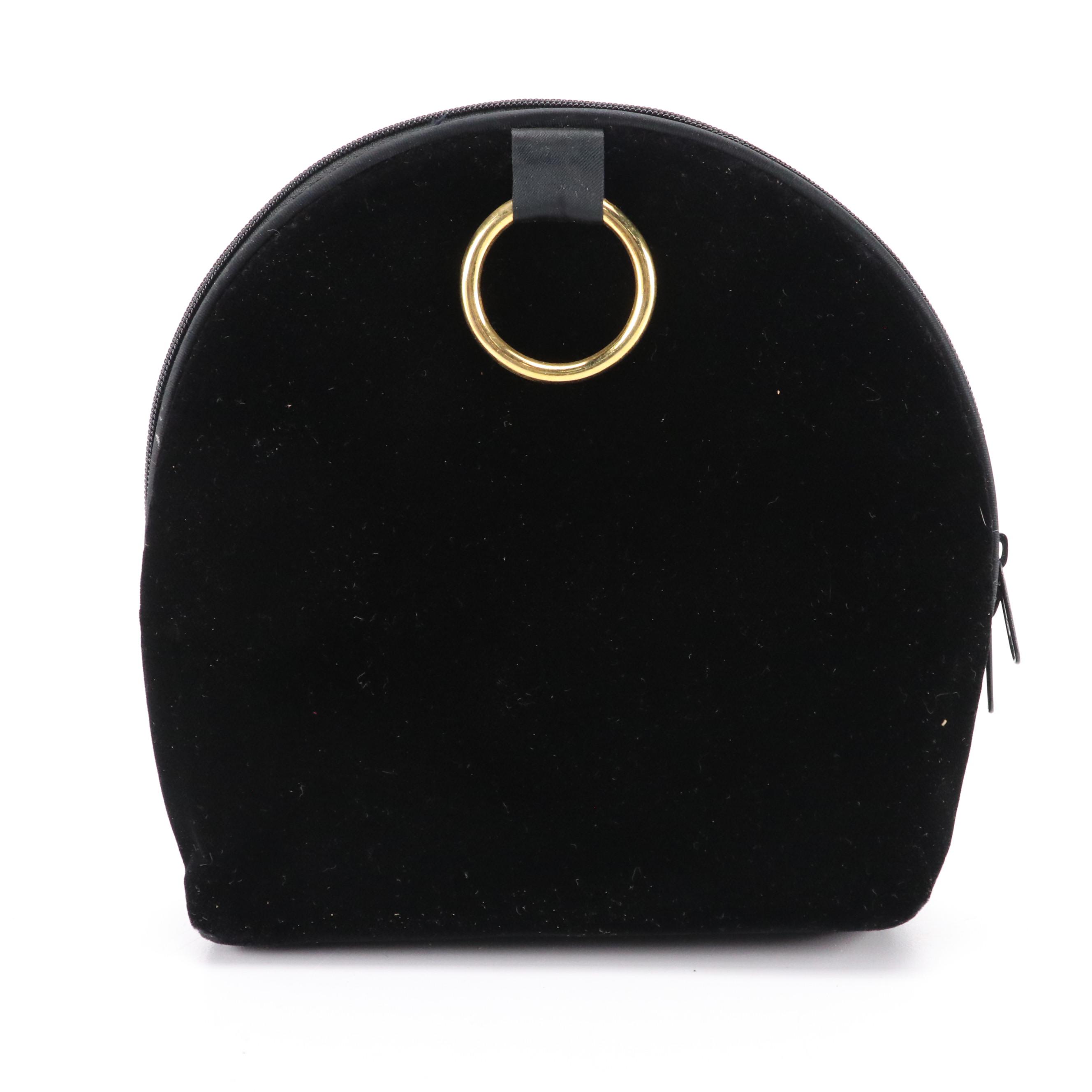 Pappagallo Top Handle Bag, Gate Top Purse, Petit Point, and Velveteen Bags