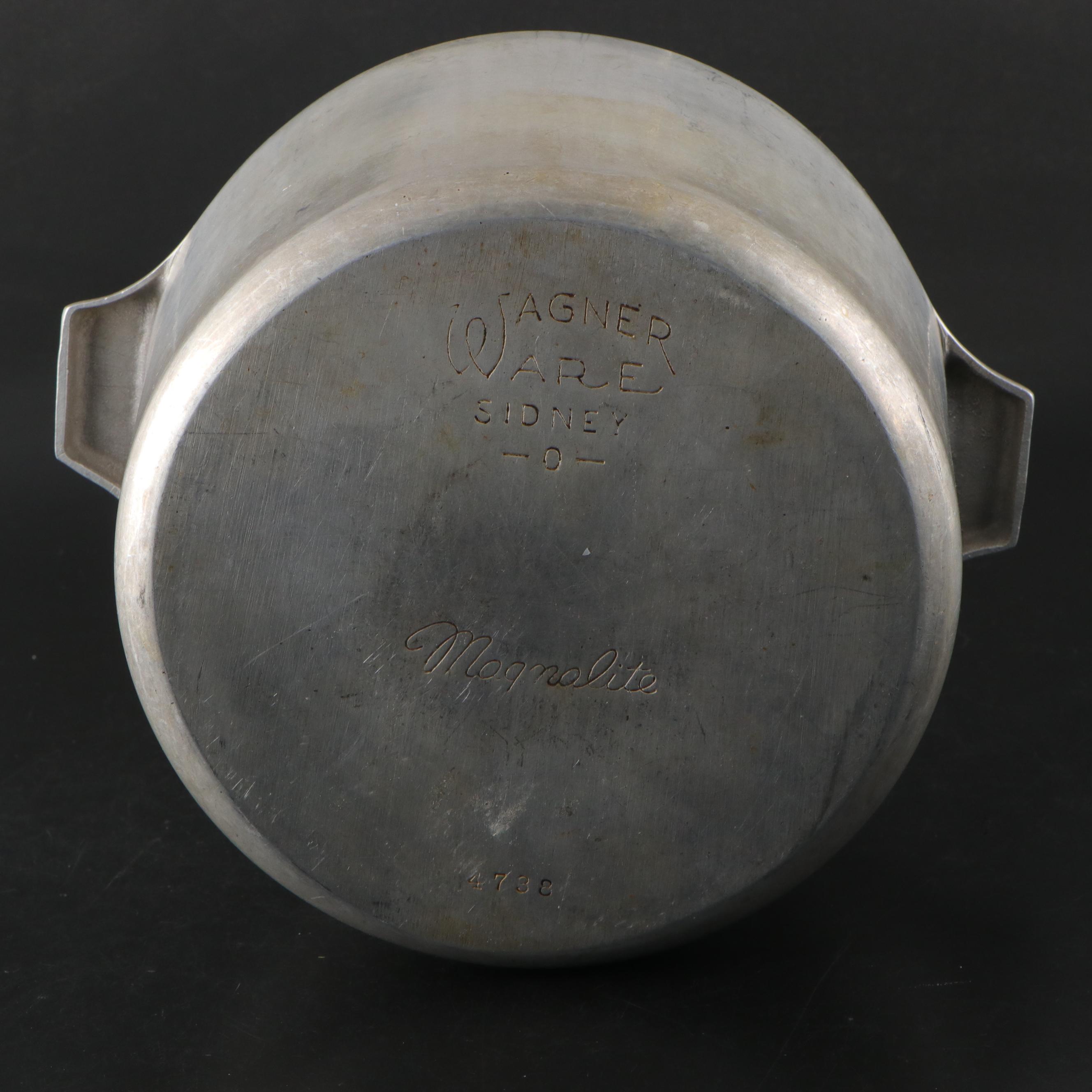 Wagner Ware Magnalite Aluminum Pots with Roast and Bake Pan, 1960s