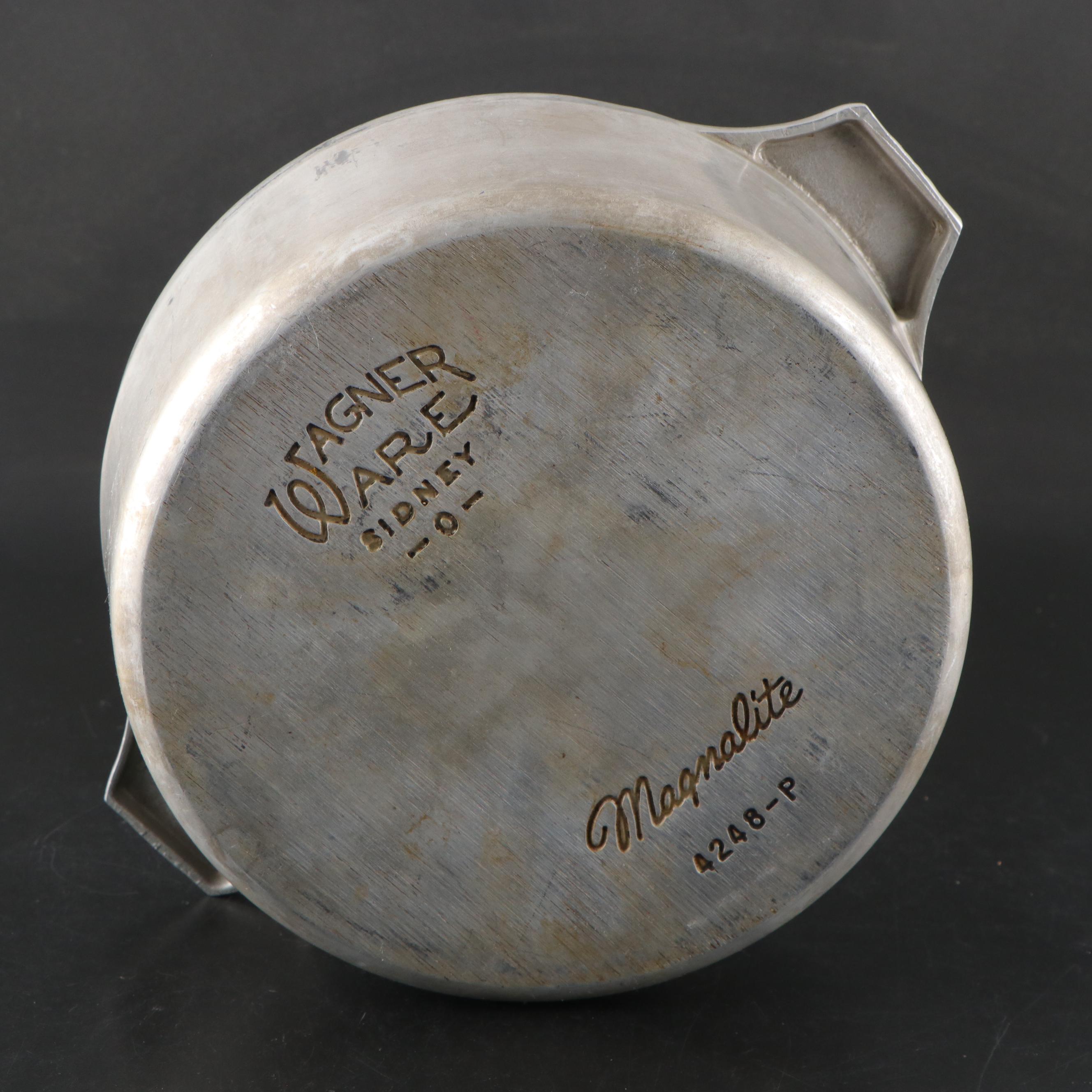 Wagner Ware Magnalite Aluminum Pots with Roast and Bake Pan, 1960s
