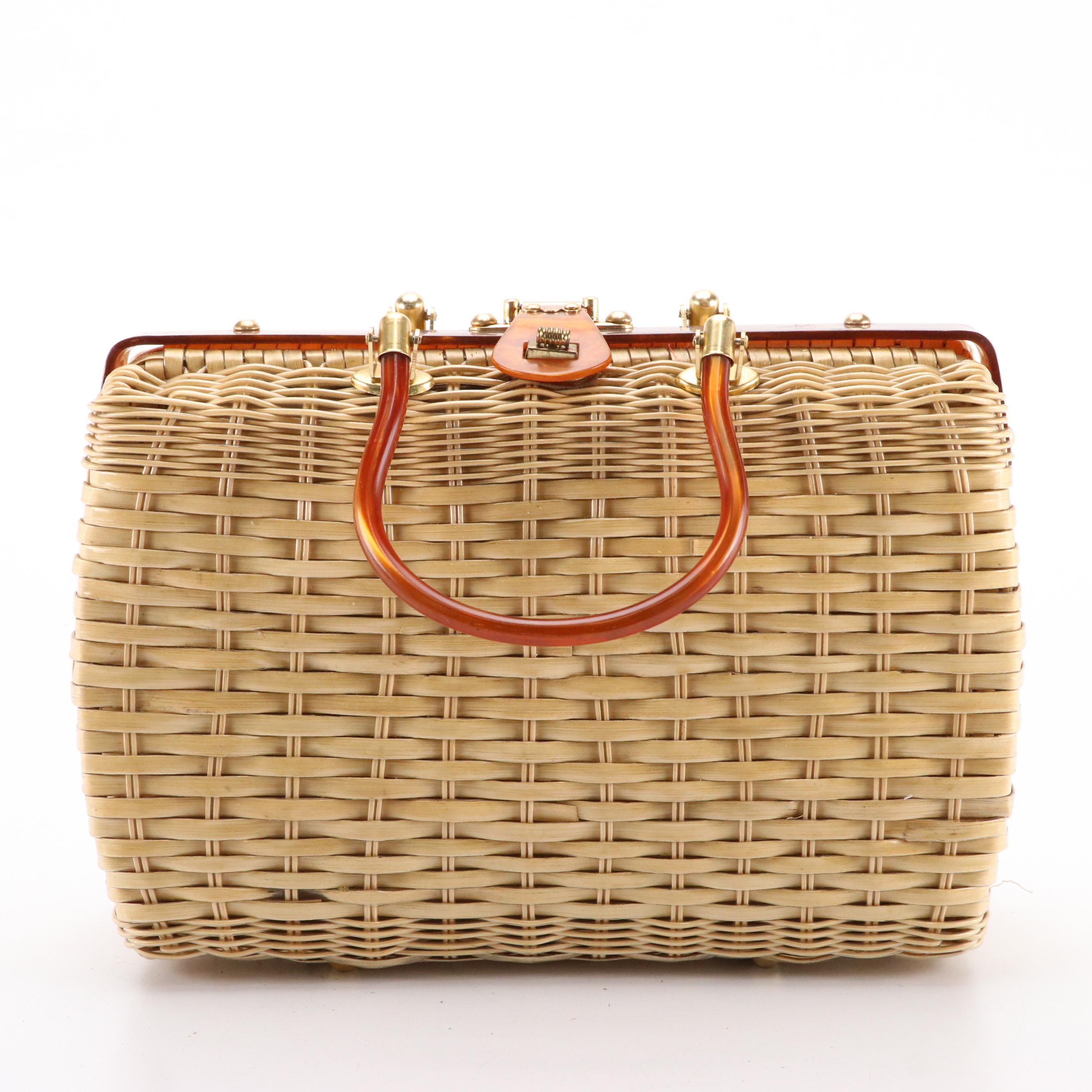 Princess Charming by Atlas and Ritter Wicker Purses with Esprit Woven Fiber Bag