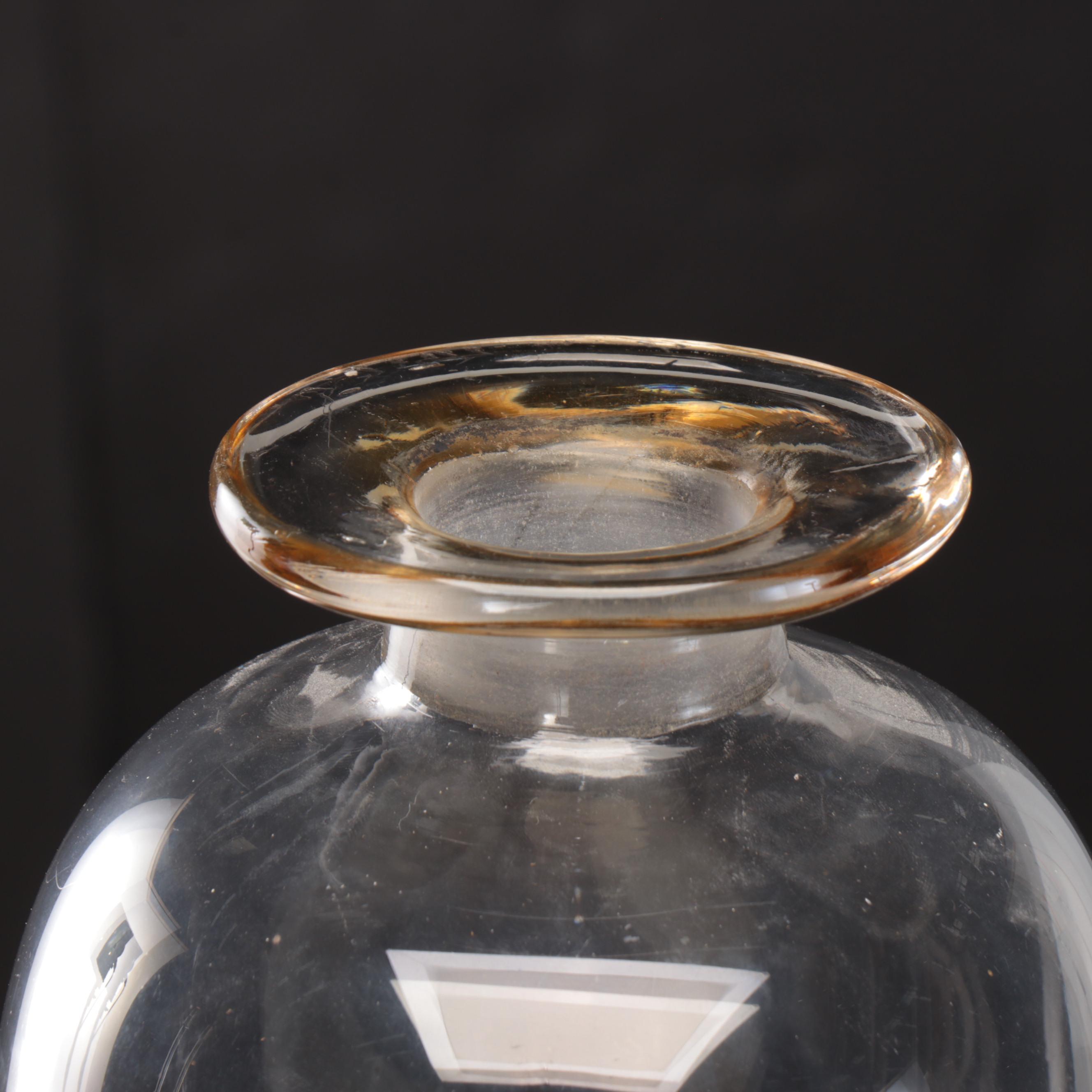 Victorian Glass Chemist's Carboy Bottle, Late 19th/ Early 20th Century