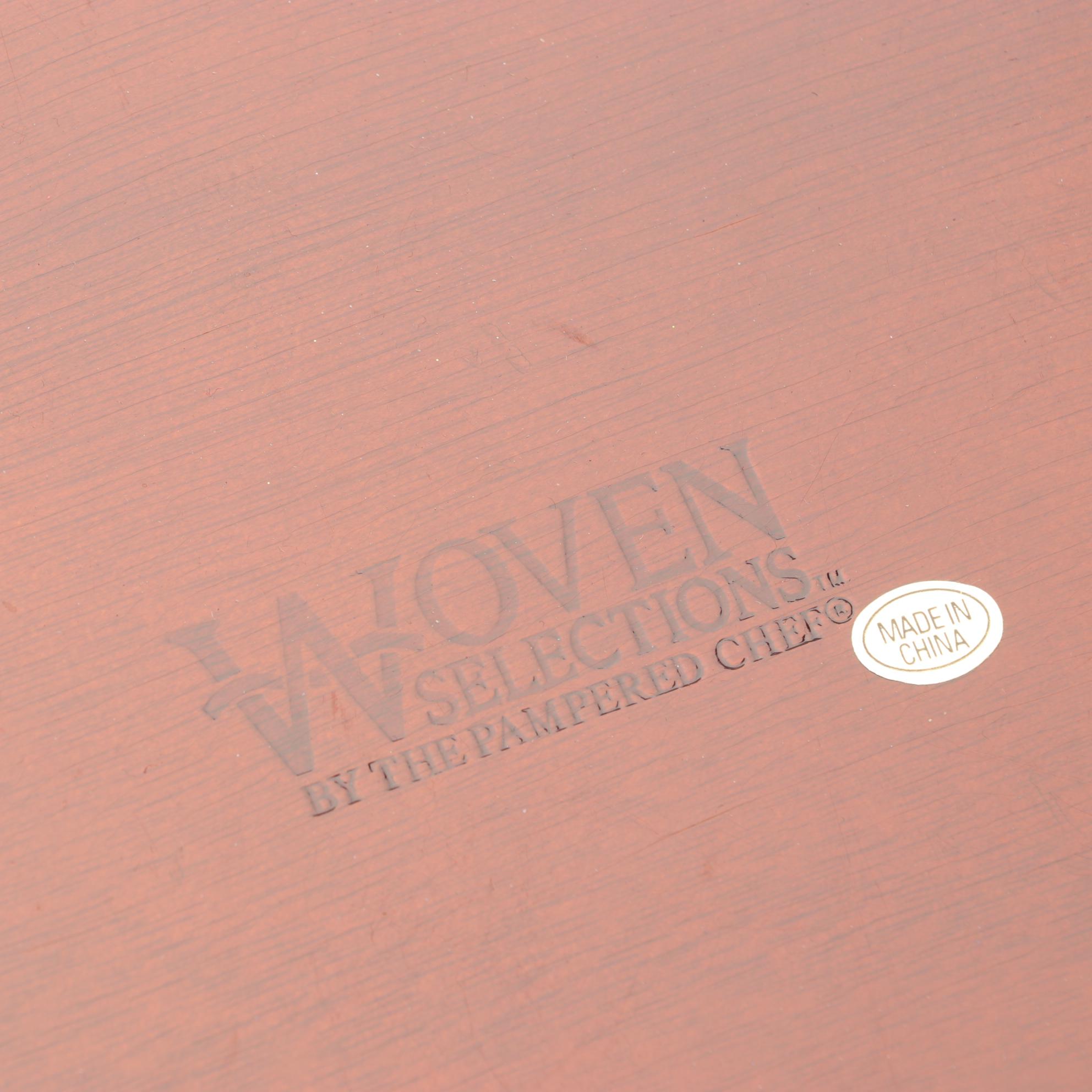 Woven Basket, Stone Coasters and Other Wooden Decor