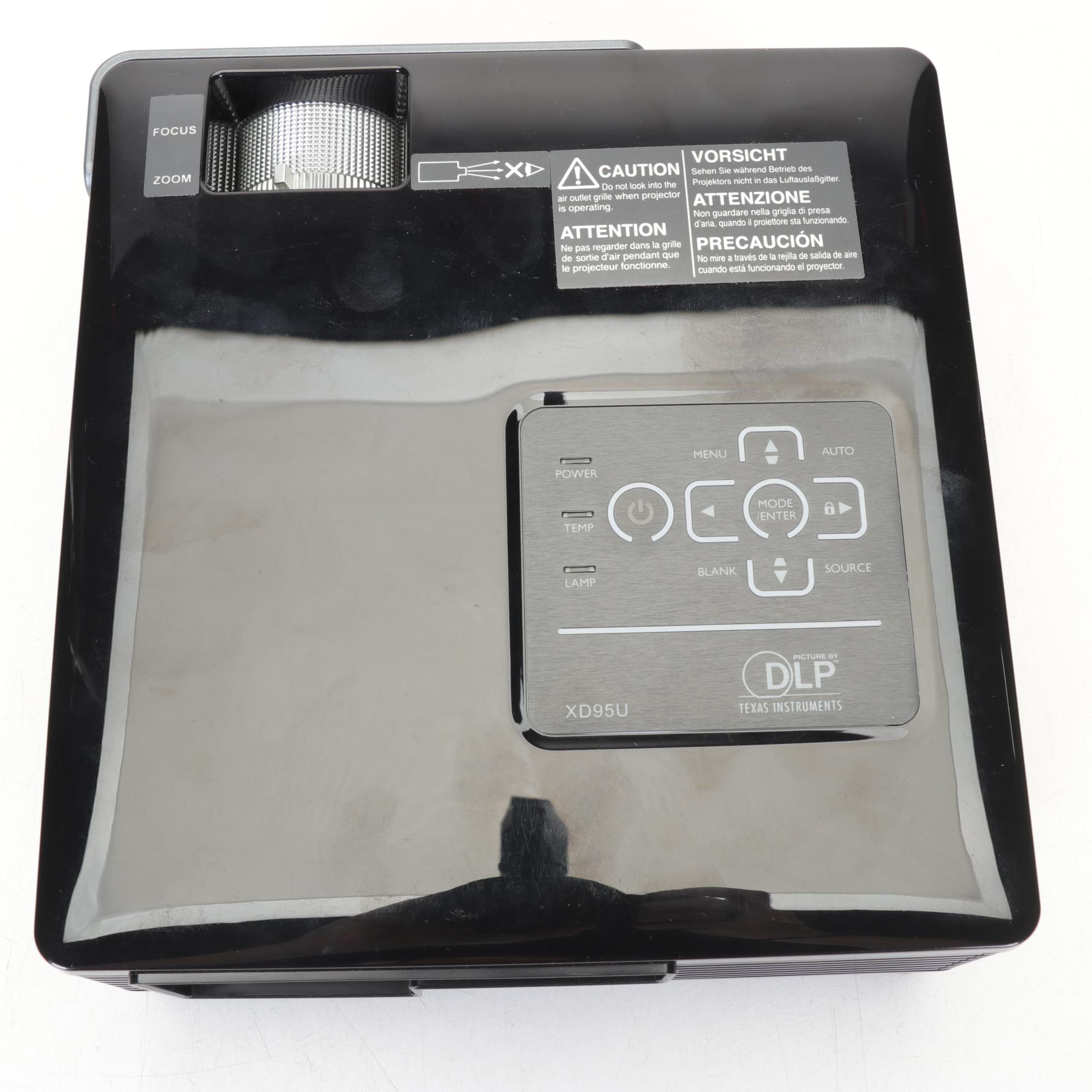 Mitsubishi Portable Projector with Sony Headphones and Other Accessories