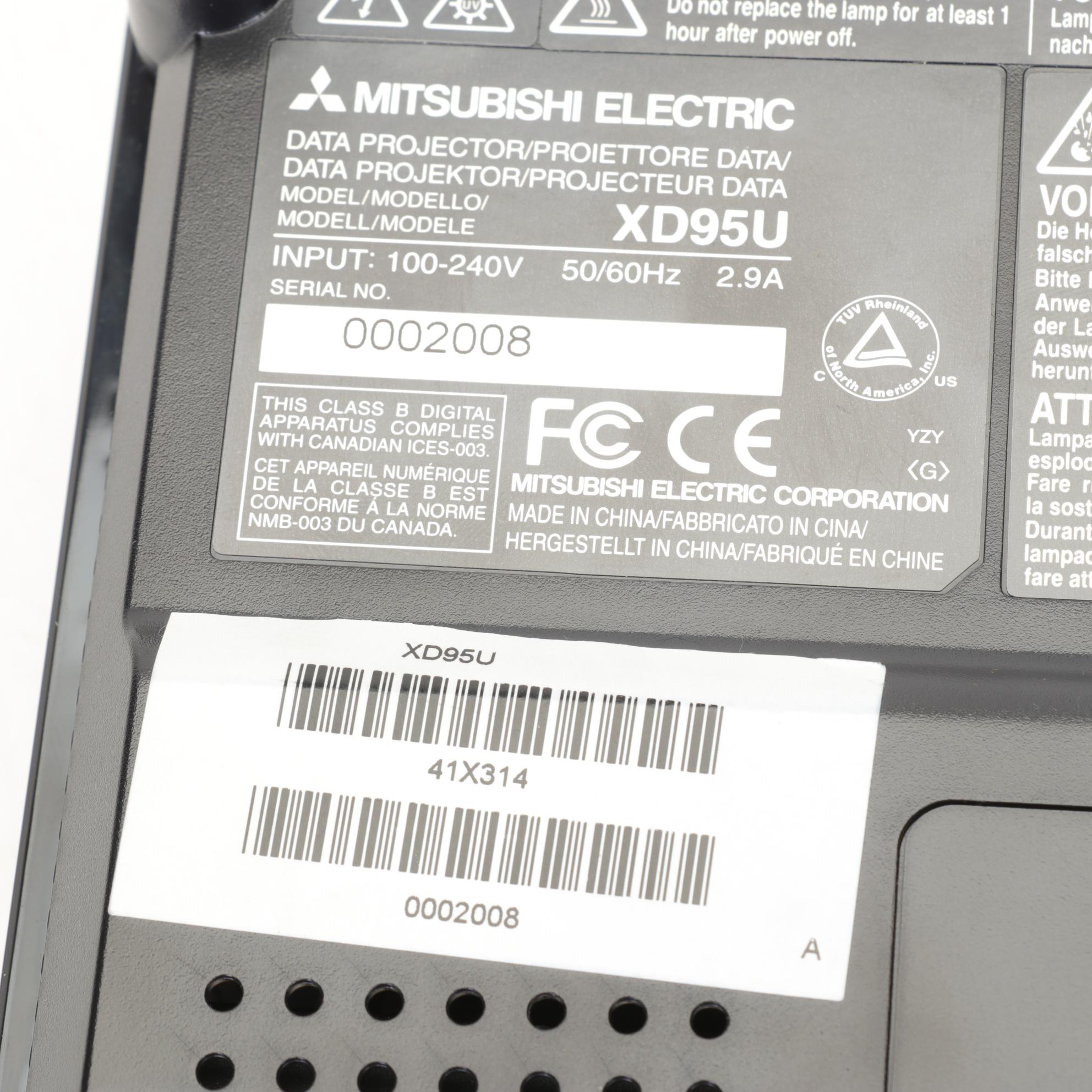 Mitsubishi Portable Projector with Sony Headphones and Other Accessories