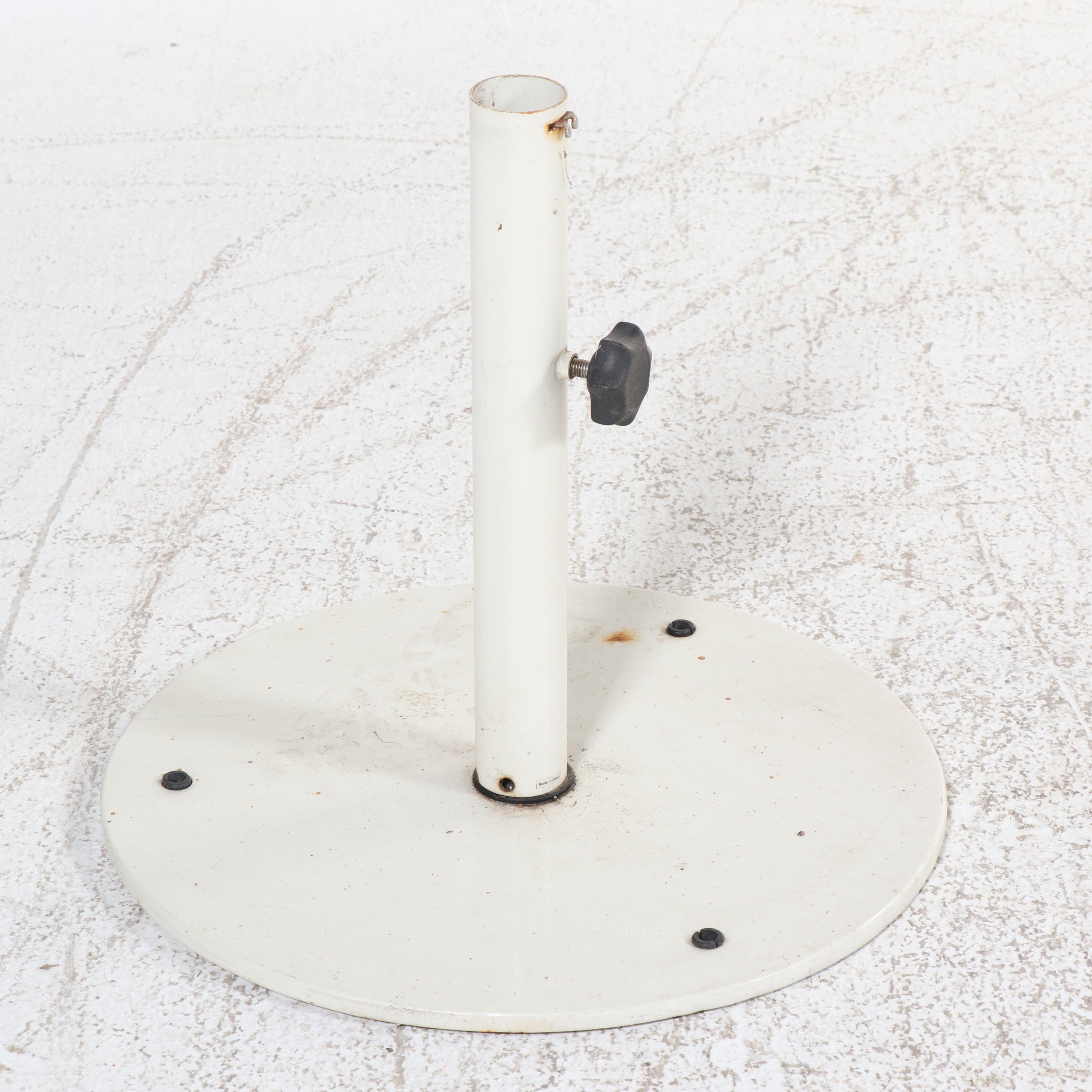 Wicker and Slatted Teak Patio Dining Table with Umbrella, Incl. Smith & Hawken