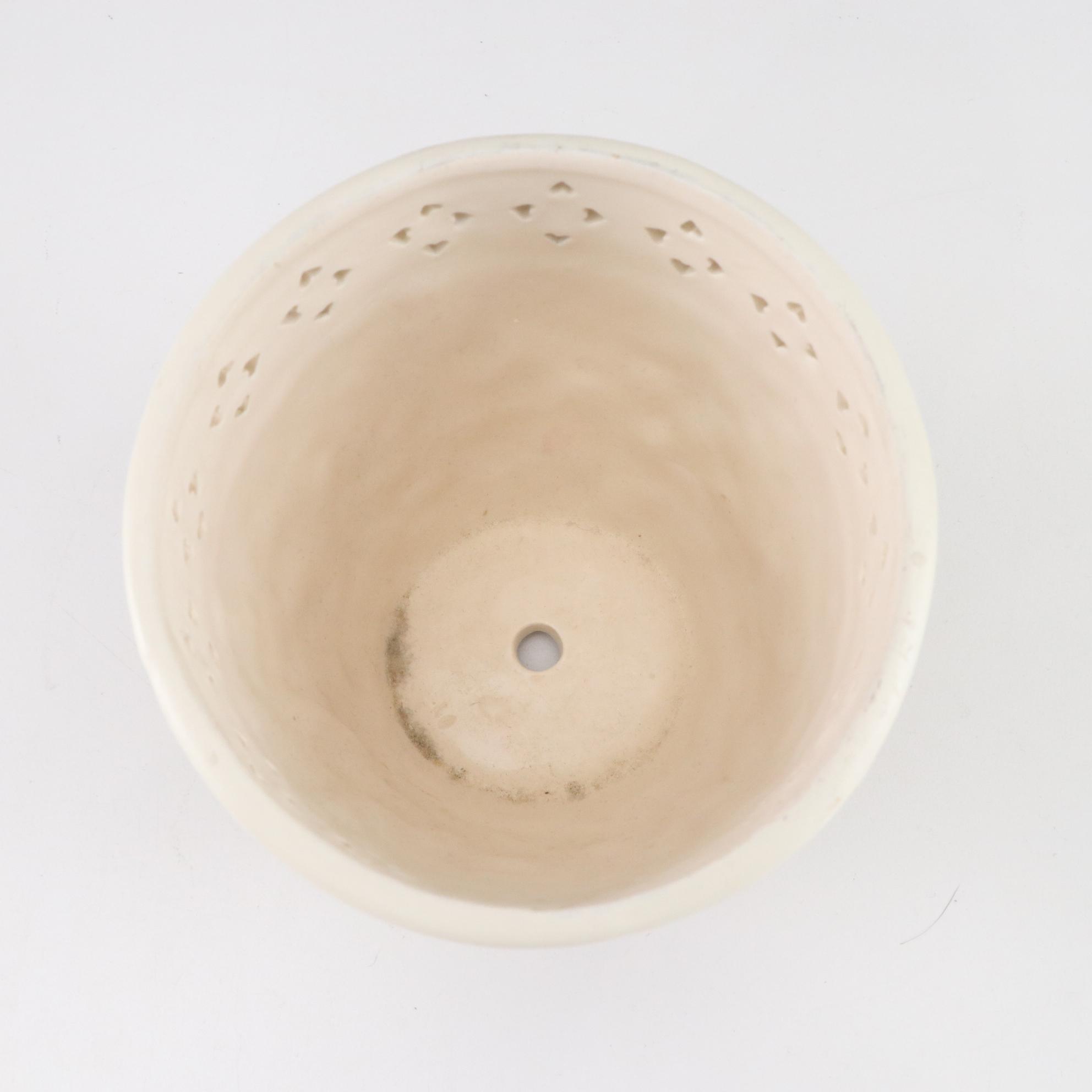 Hand-Painted Blue Bird Dish, Floral Planter & Yellow Lily Sculpture