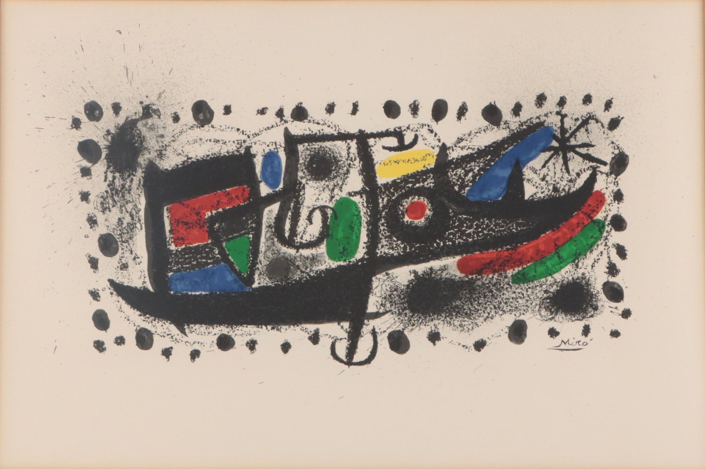 Joan Miró Surreal Lithograph "Und Katalonian," 1970
