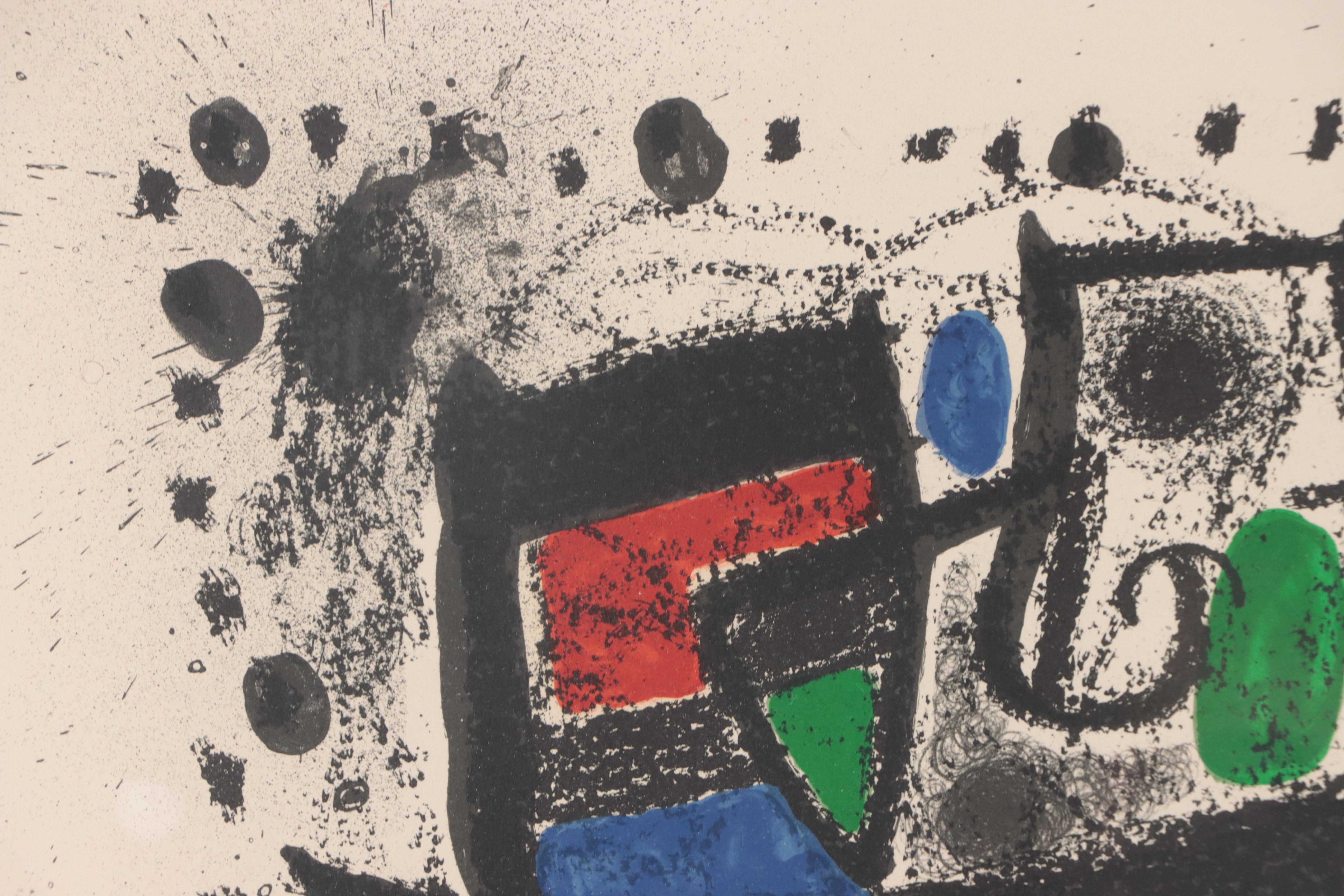 Joan Miró Surreal Lithograph "Und Katalonian," 1970